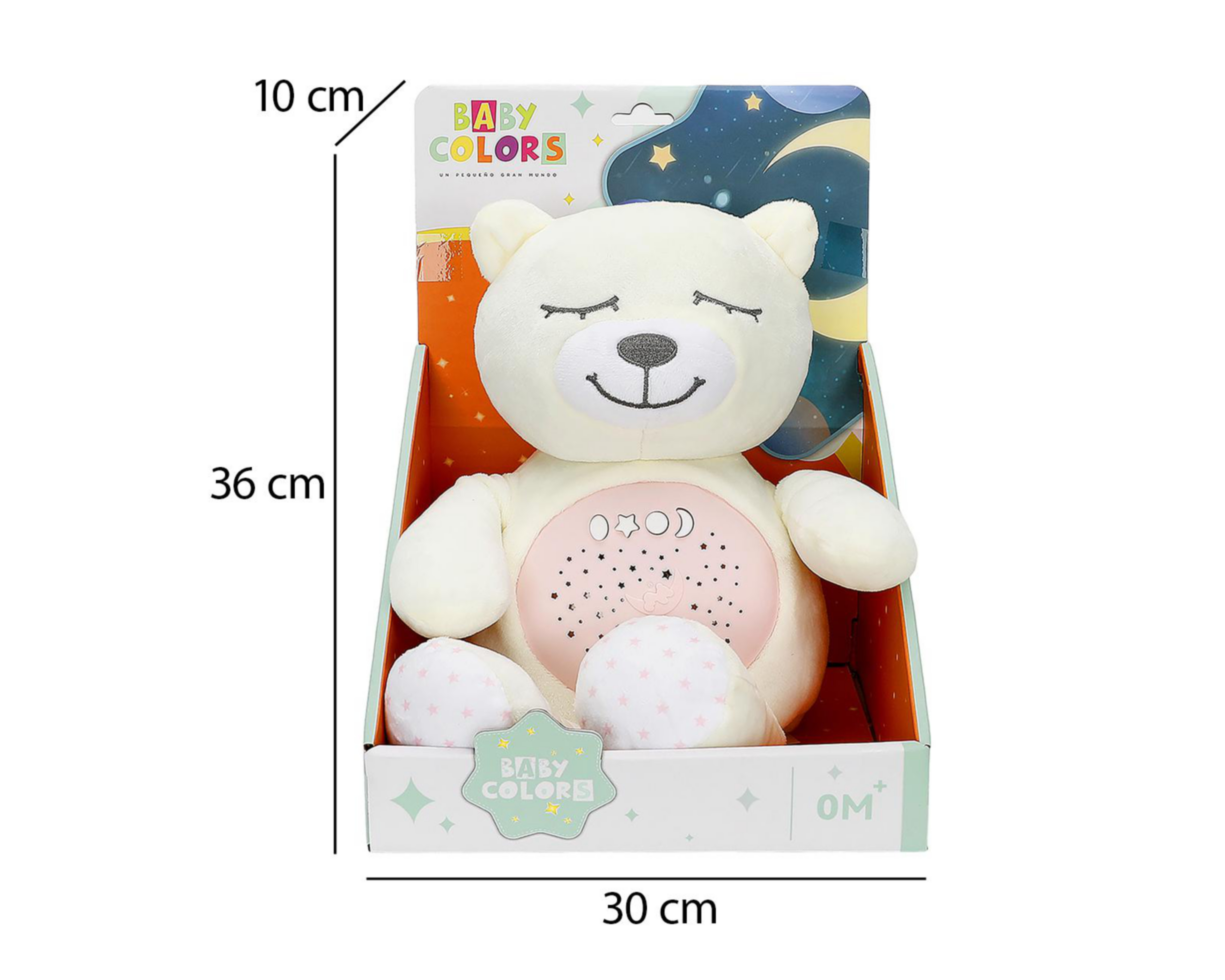 Foto 5 pulgar | Oso de Peluche Baby Colors con Proyector