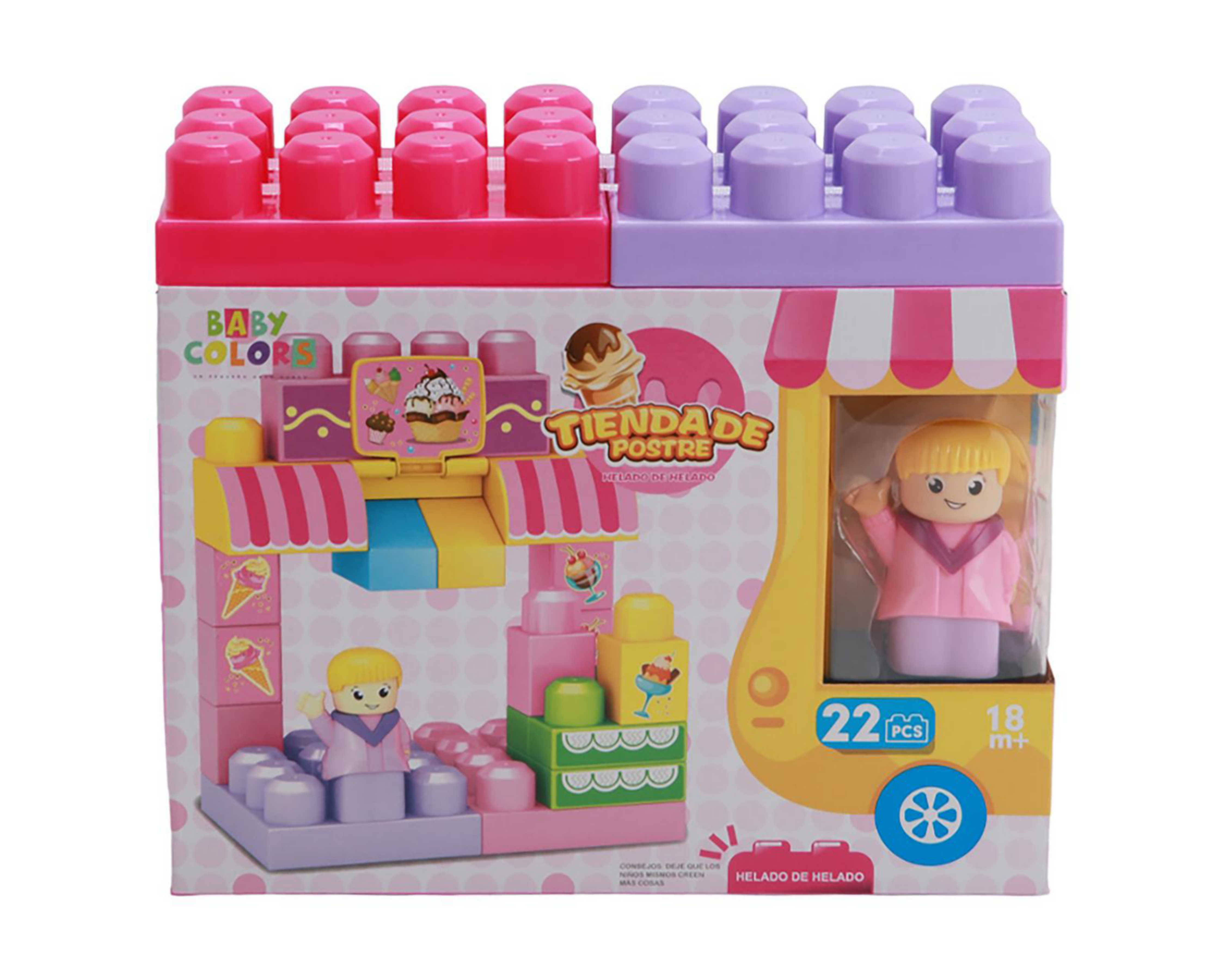 Bloques de Construcción Baby Colors 22 Piezas