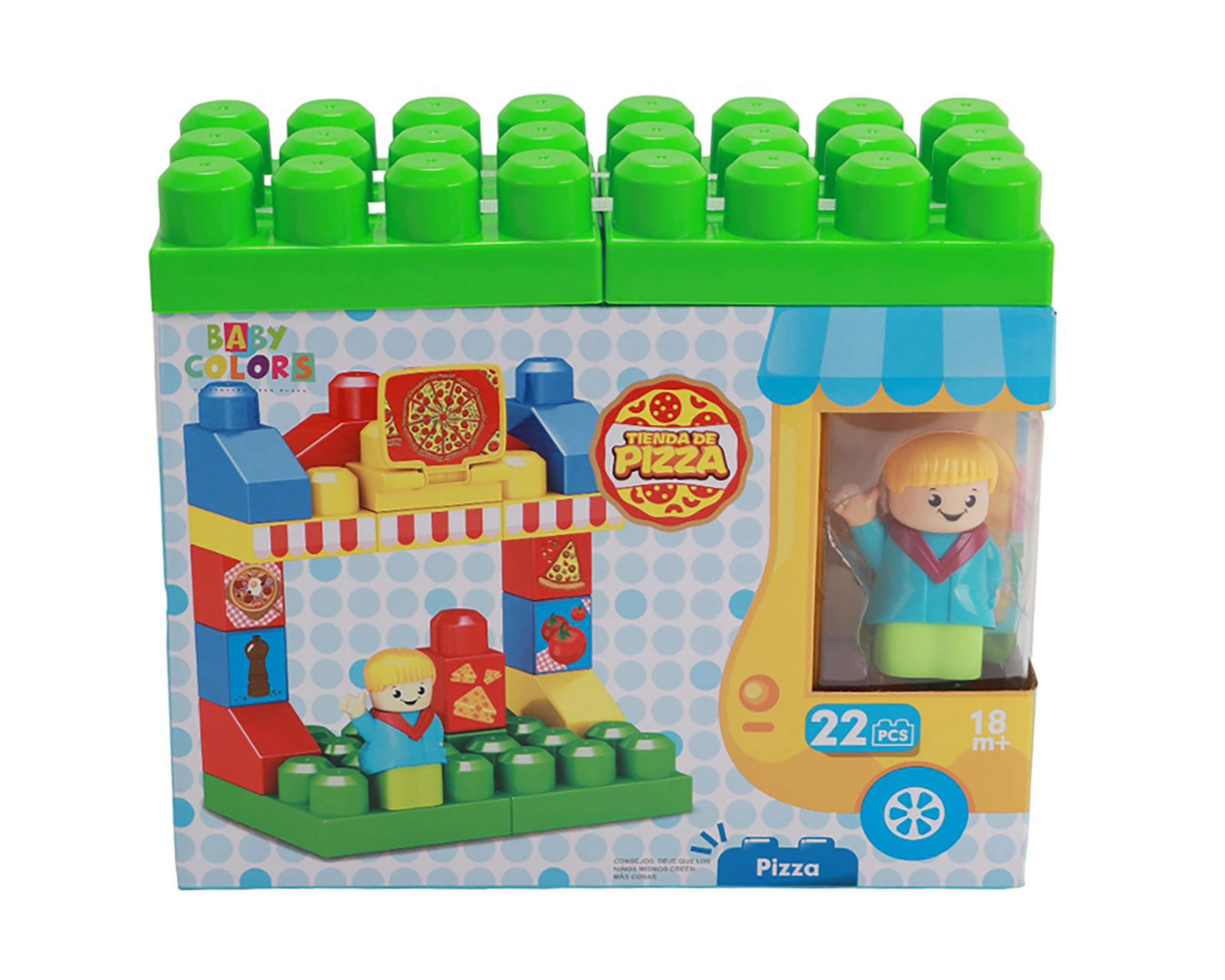 Bloques de Construcción Baby Colors 22 Piezas