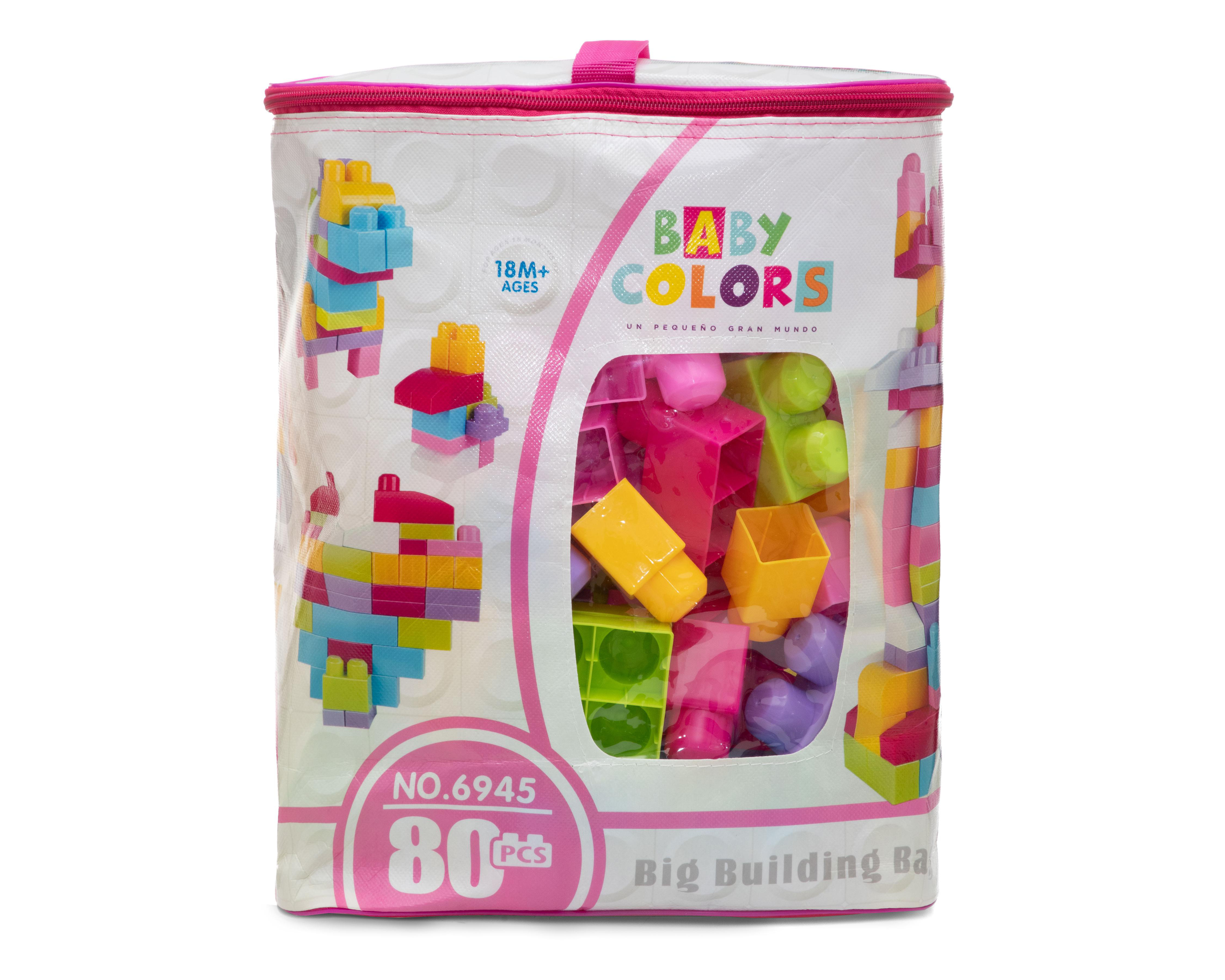 Foto 5 pulgar | Bloques de Construcción Baby Colors 80 Piezas