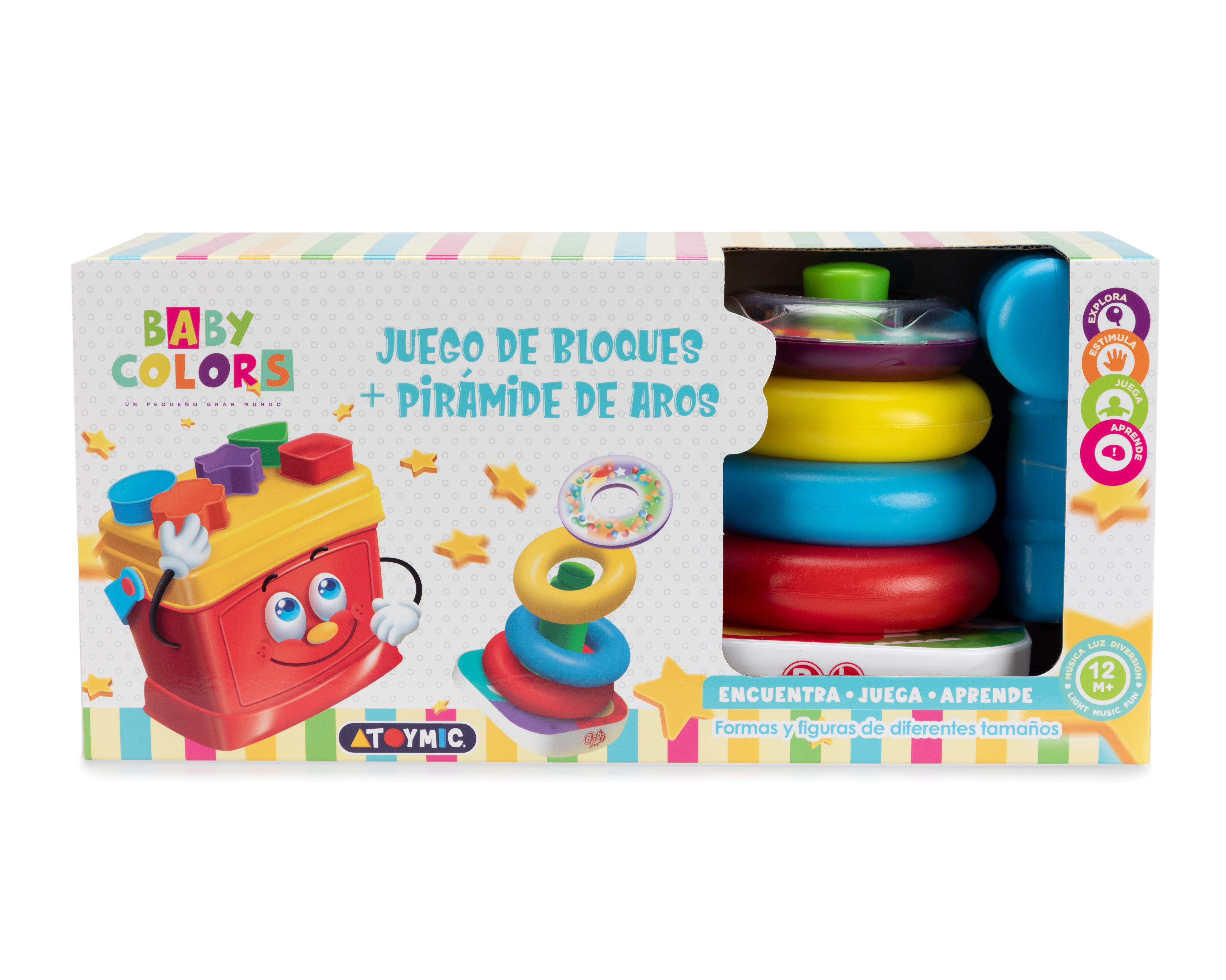 Foto 1 | Juego de Bloques y Pirámide de Aros Baby Colors