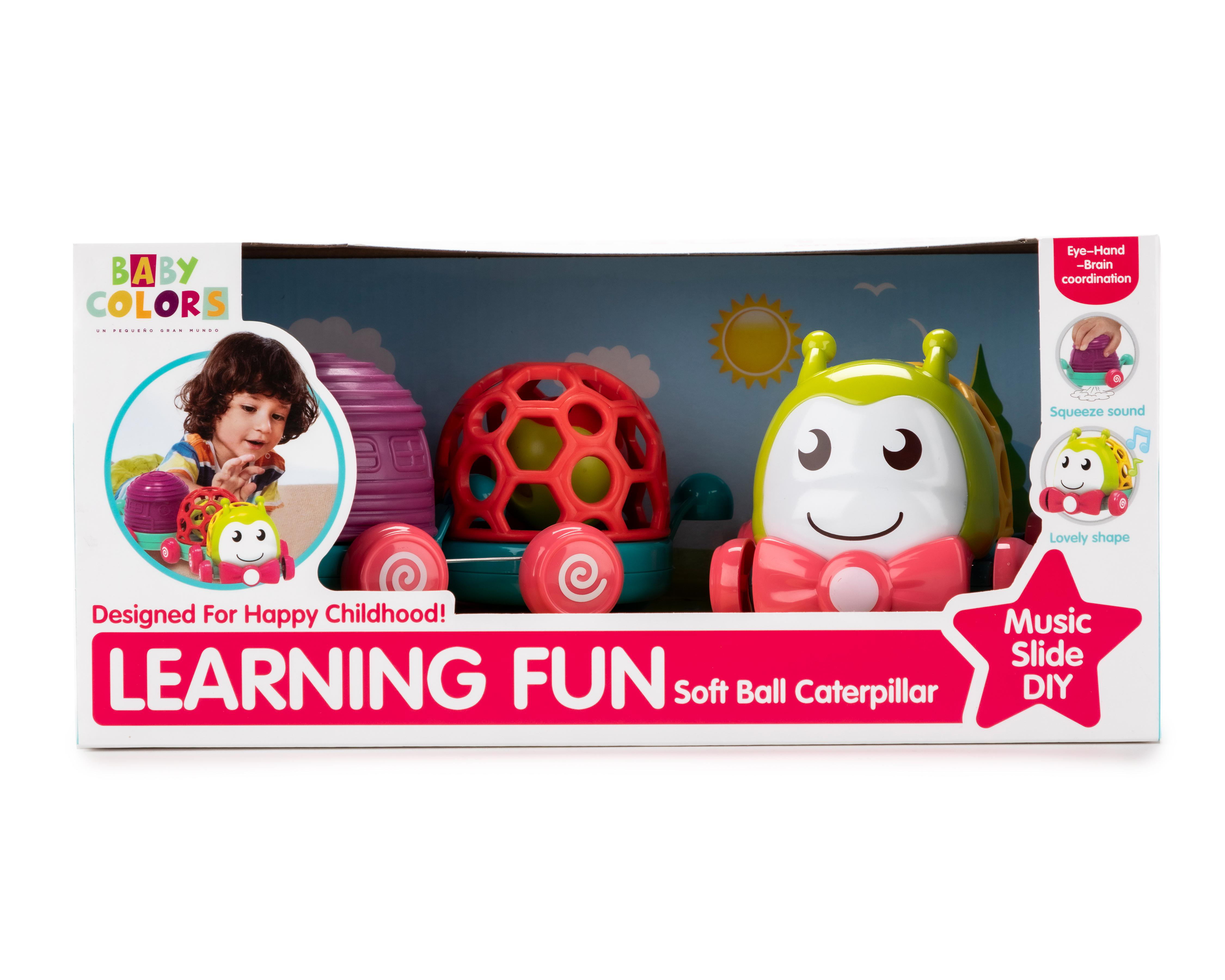 Foto 1 | Tren para Bebé Baby Colors Oruga con Sonidos