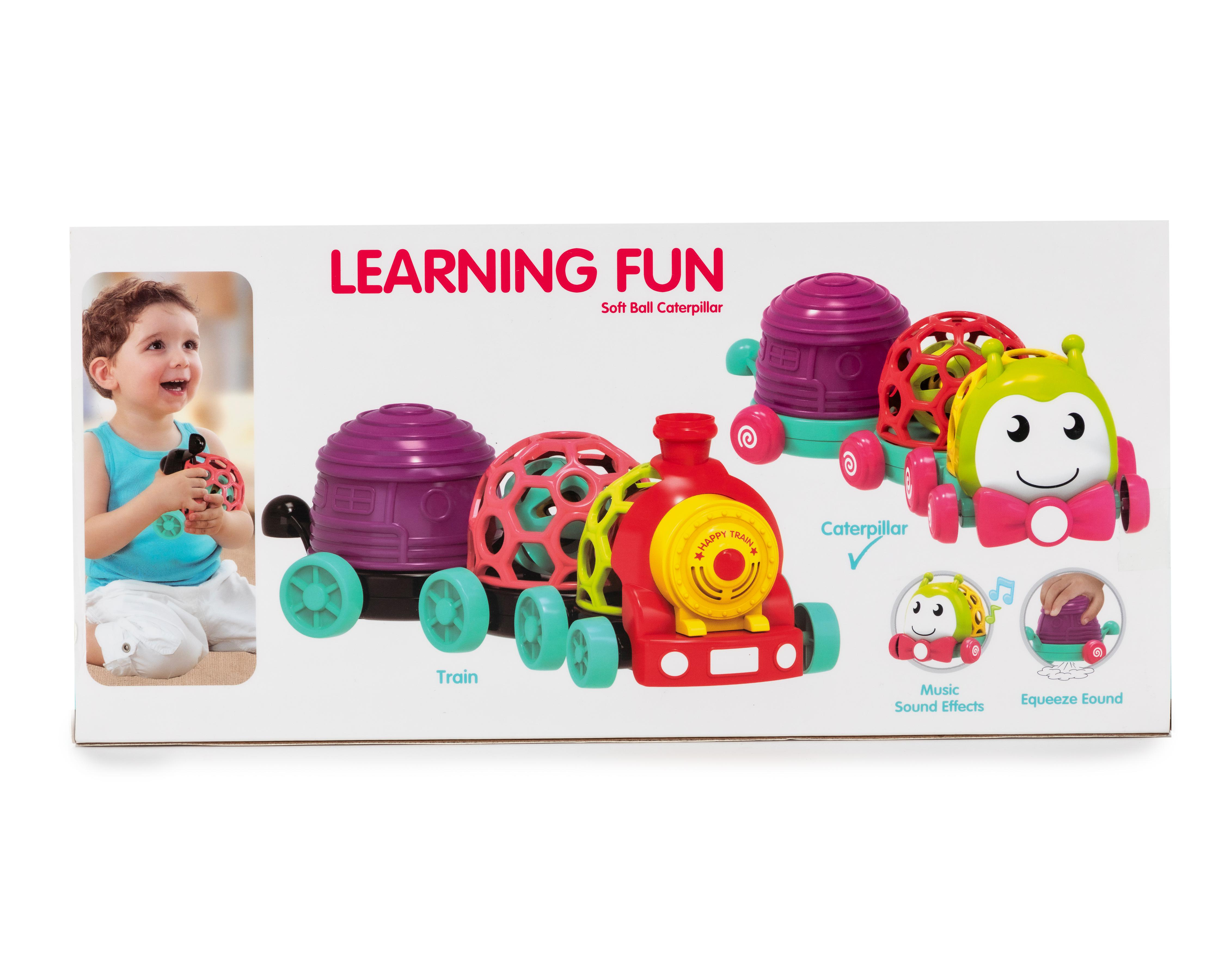Foto 3 pulgar | Tren para Bebé Baby Colors Oruga con Sonidos
