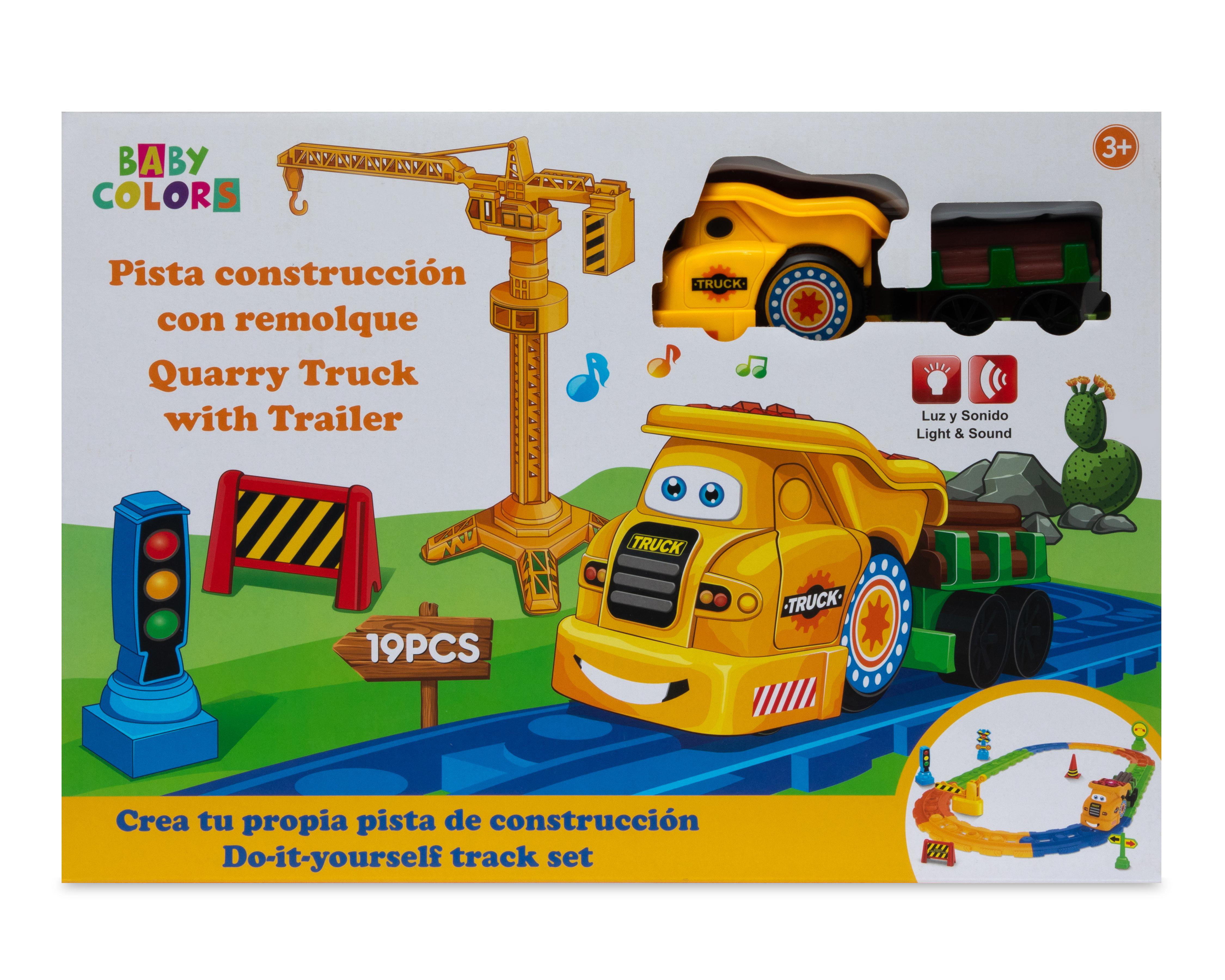 Pista Construcción con Remolque Baby Colors