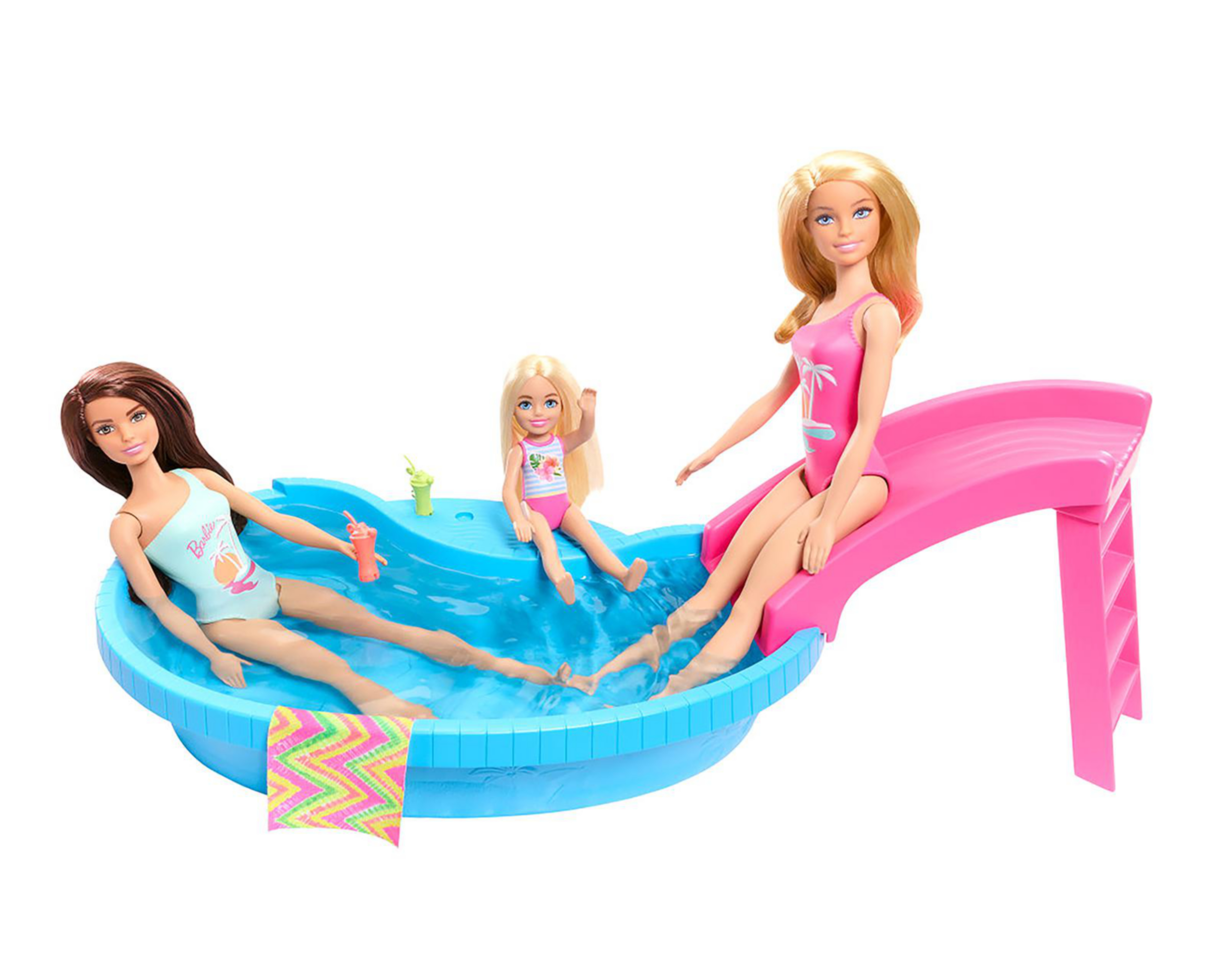 Foto 4 pulgar | Muñeca Barbie Mattel con Piscina y Tobogán