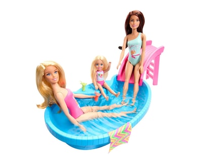 Foto 4 | Muñeca Barbie Mattel con Piscina y Tobogán