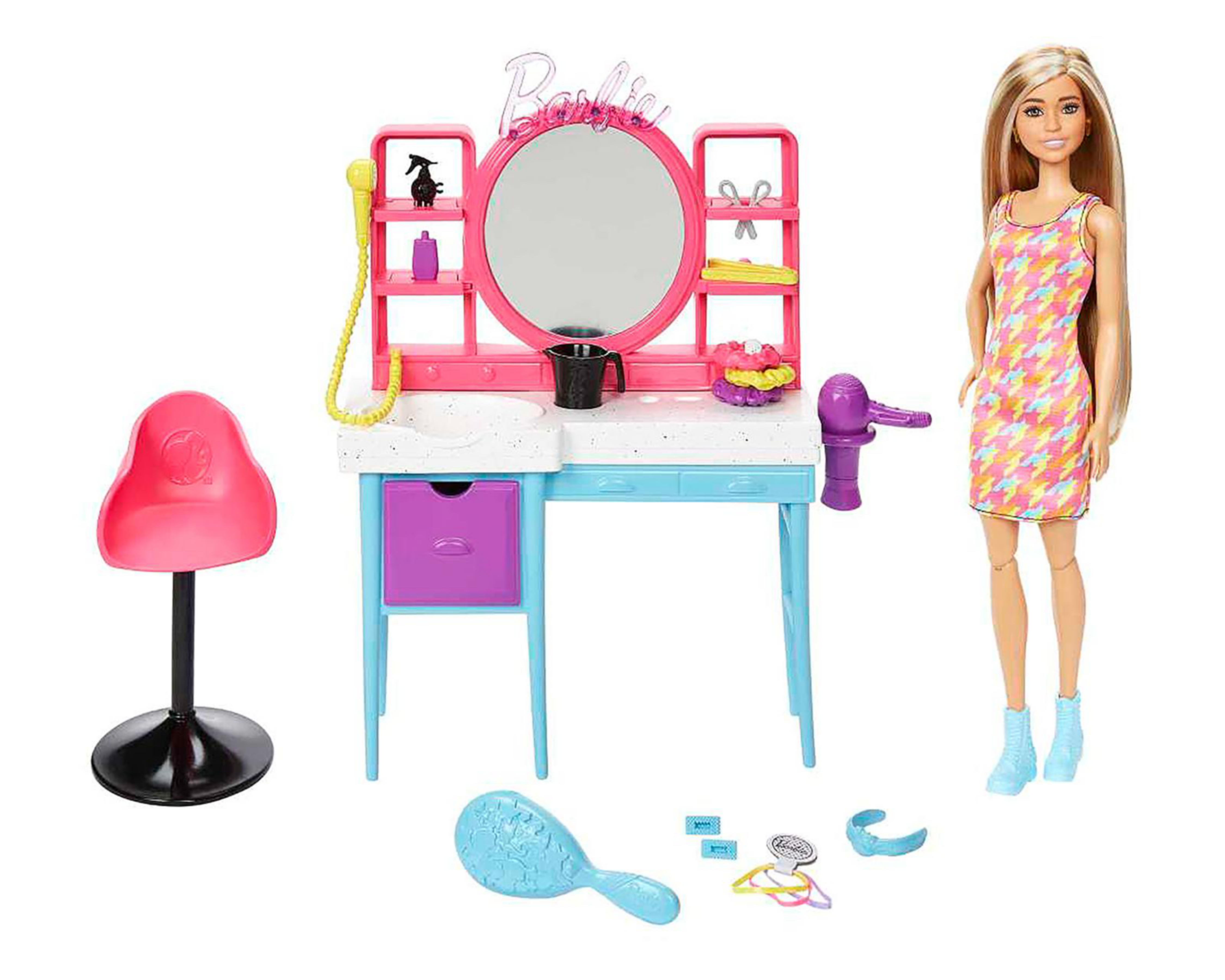 Totally Hair Mattel Barbie Salon de Belleza