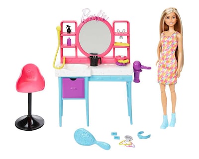 Foto 1 | Totally Hair Mattel Barbie Salon de Belleza