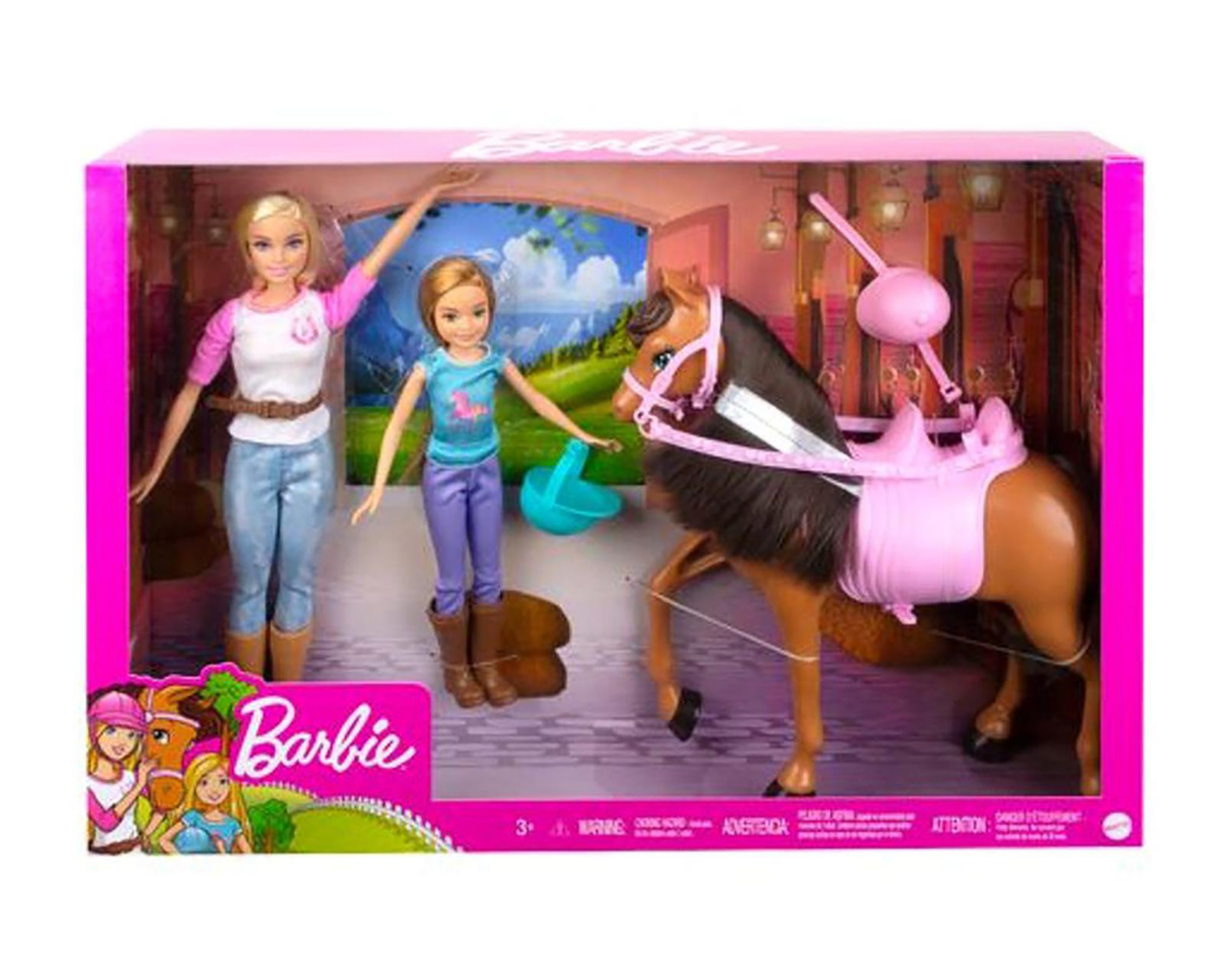 Foto 8 pulgar | Muñeca Mattel Barbie Diversión con Caballos