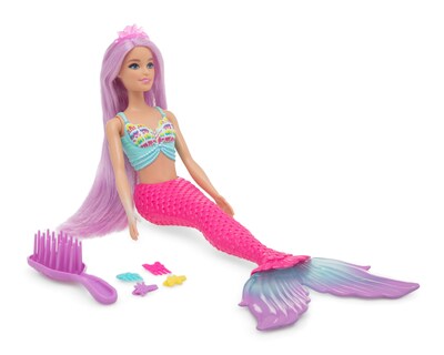 Foto 4 | Muñeca Mattel Barbie Sirena Cabello Largo de Ensueño al Azar