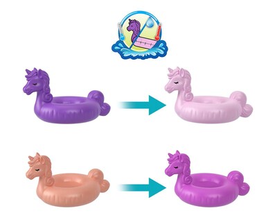 Foto 4 | Flotador de Unicornio Mattel Polly Pocket Sparkle Cove Adventure