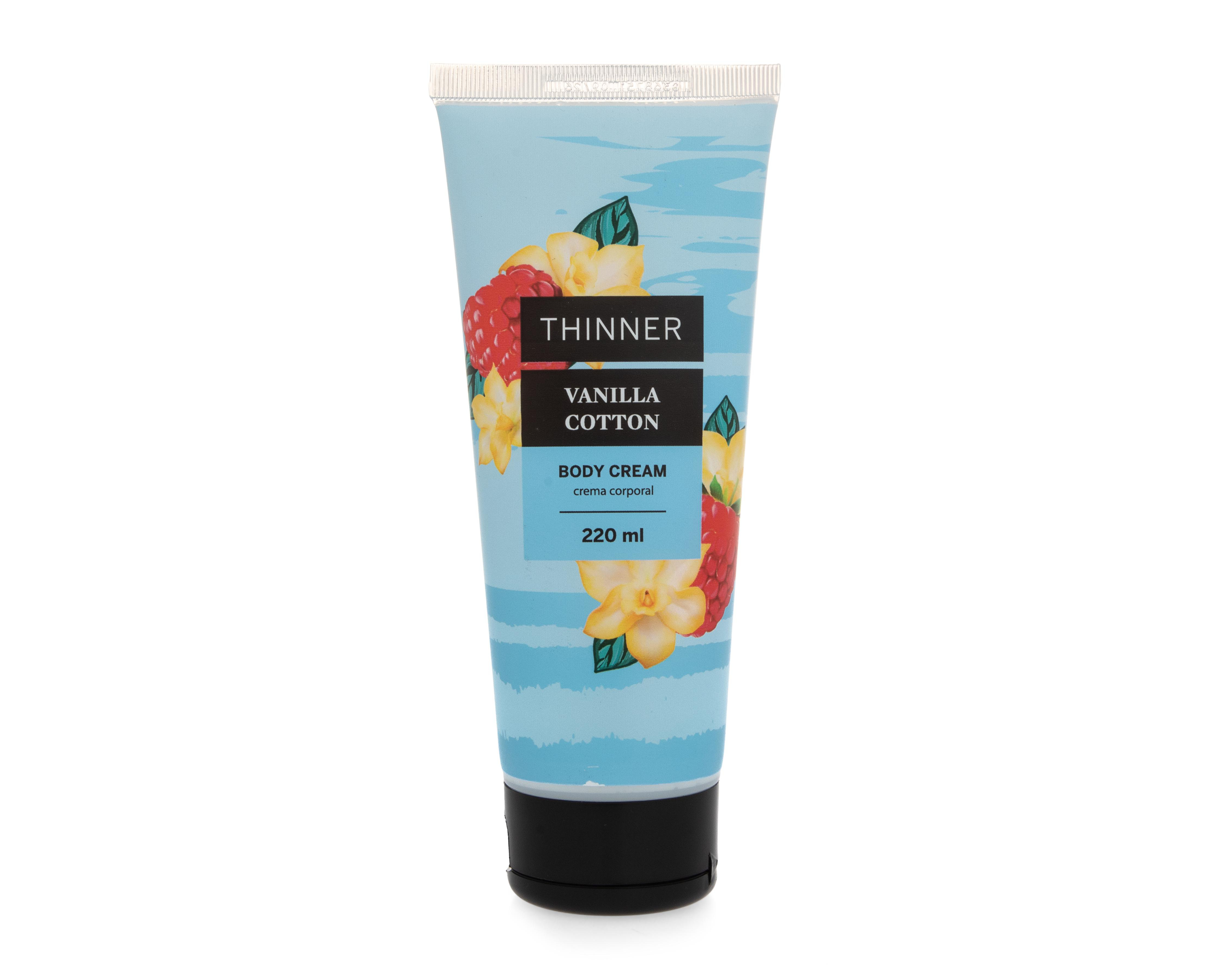 Foto 1 | Crema Corporal Aroma a Vainilla Thinner 220 ml