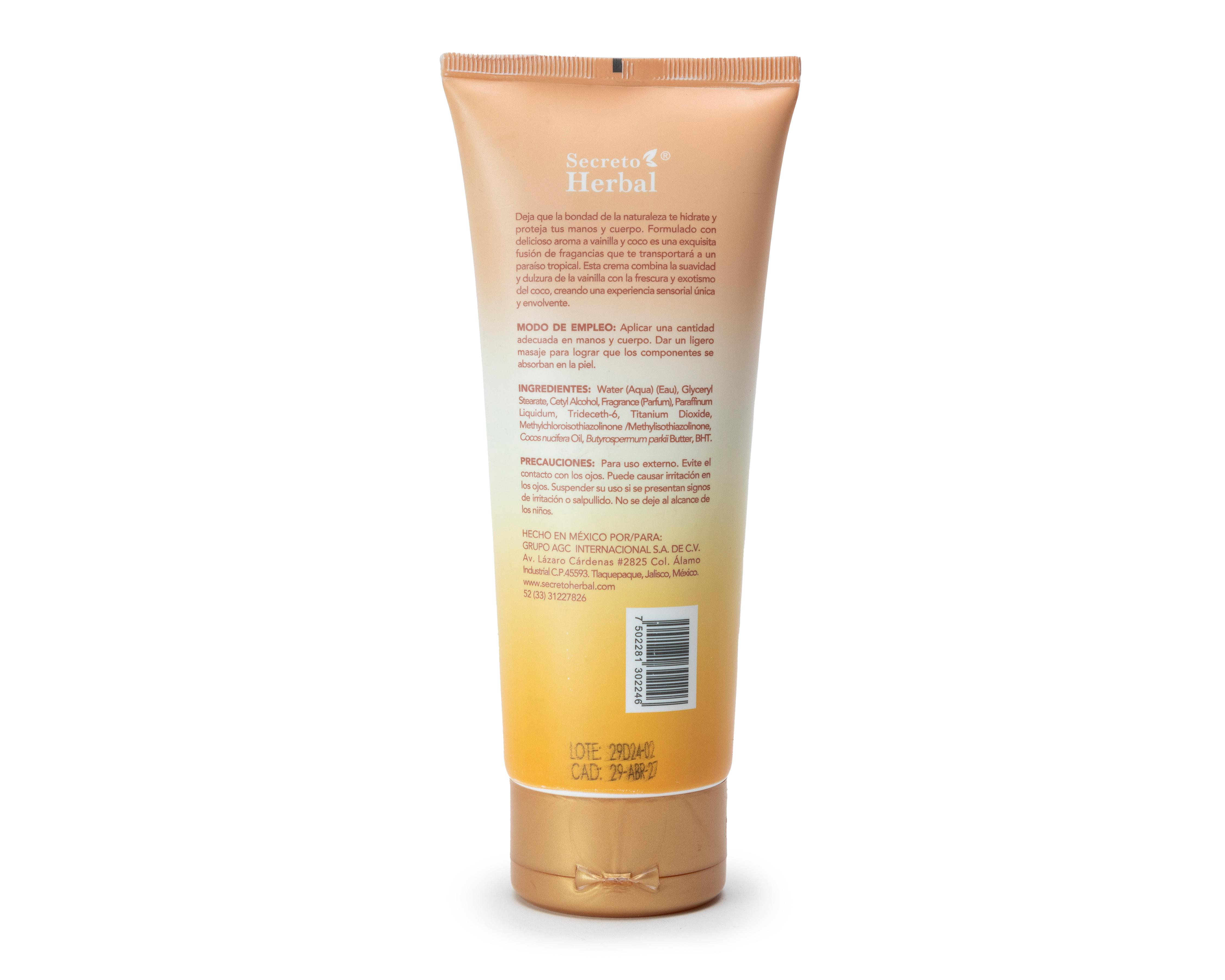 Foto 3 pulgar | Crema Corporal Secreto Herbal Coco Encanto 180 ml