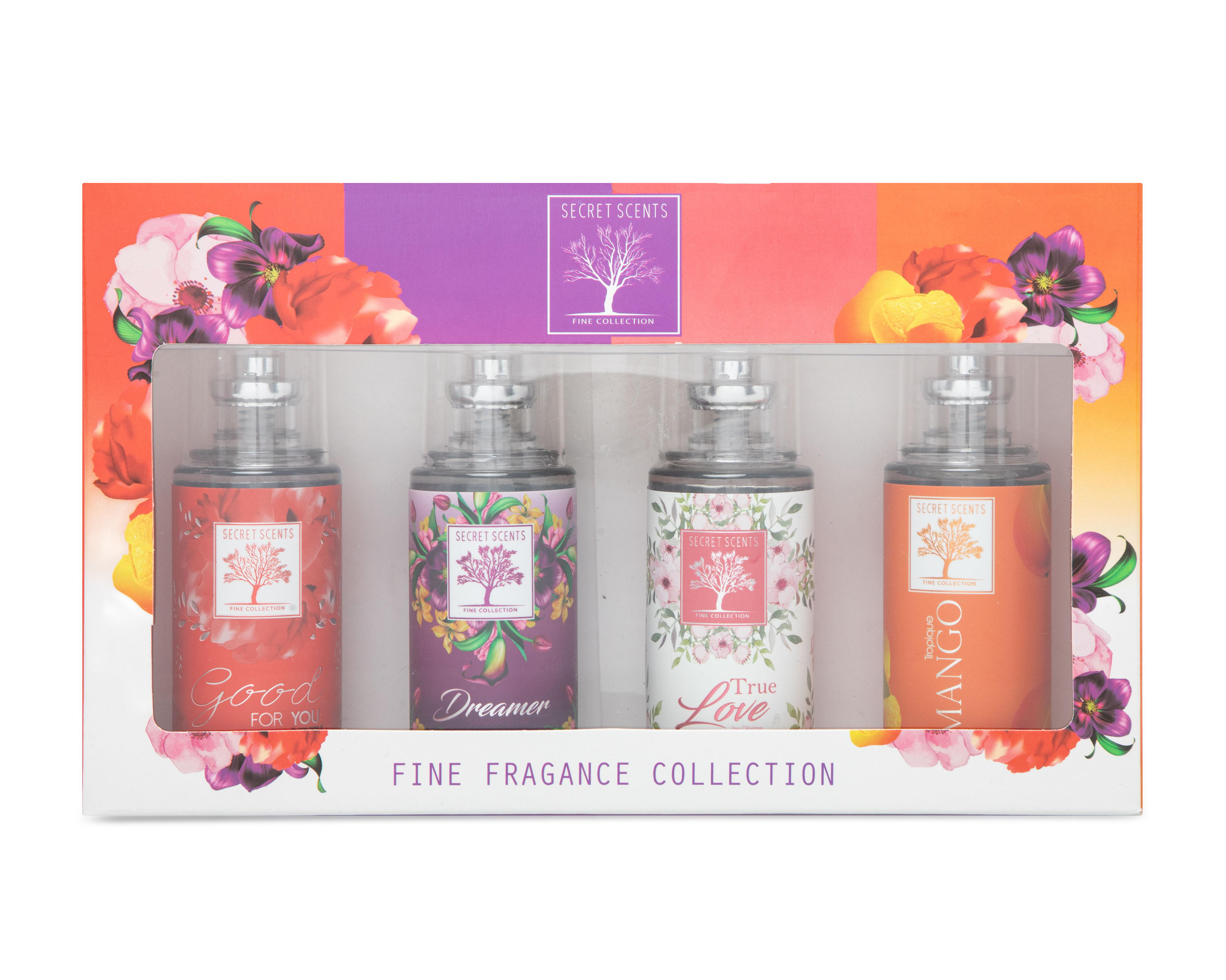 Set de Body Secret Scents Flores y Frutas 4 Piezas