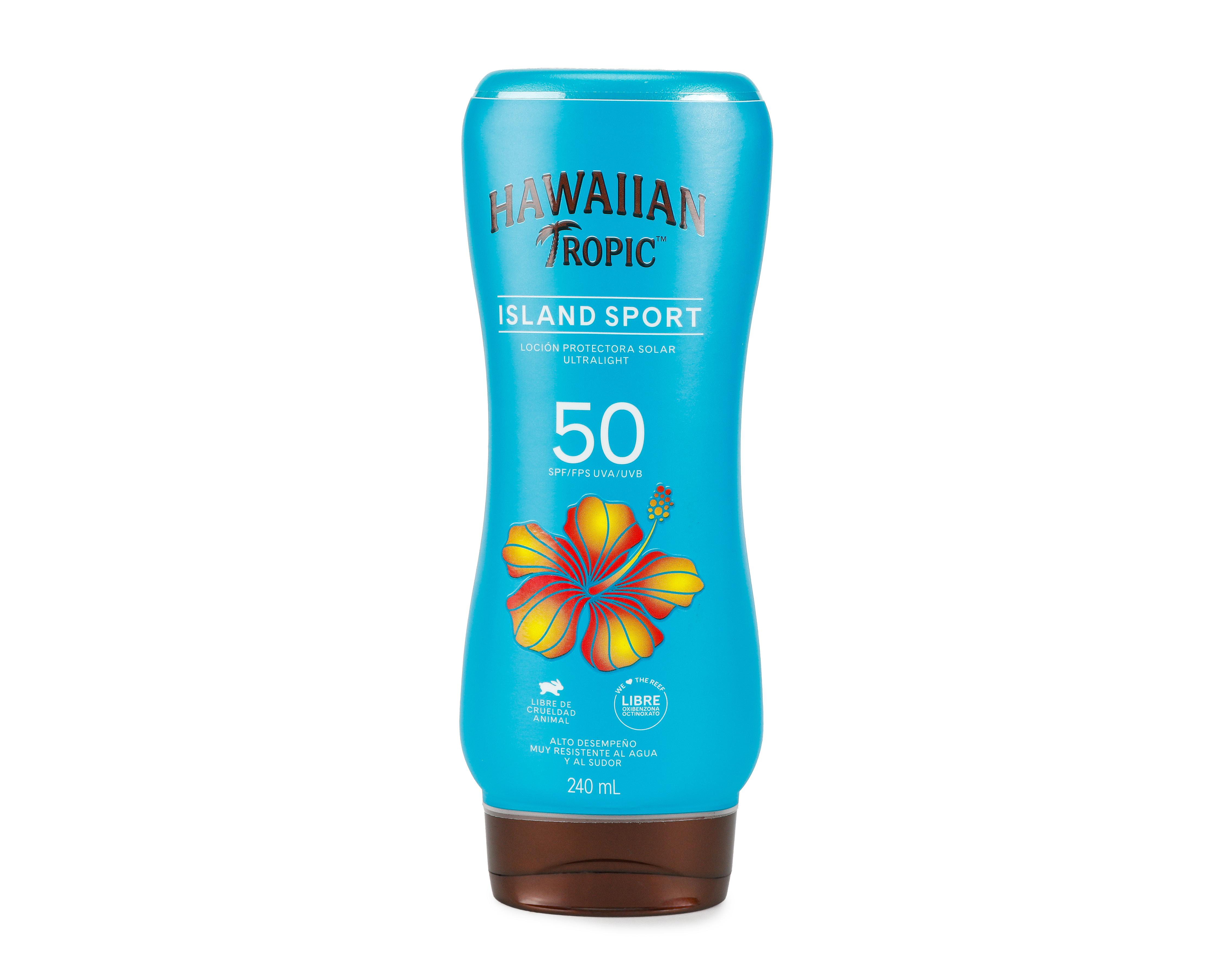 Foto 2 pulgar | Protector Solar Island Sport FPS 50 Hawaiian Tropic 240 ml