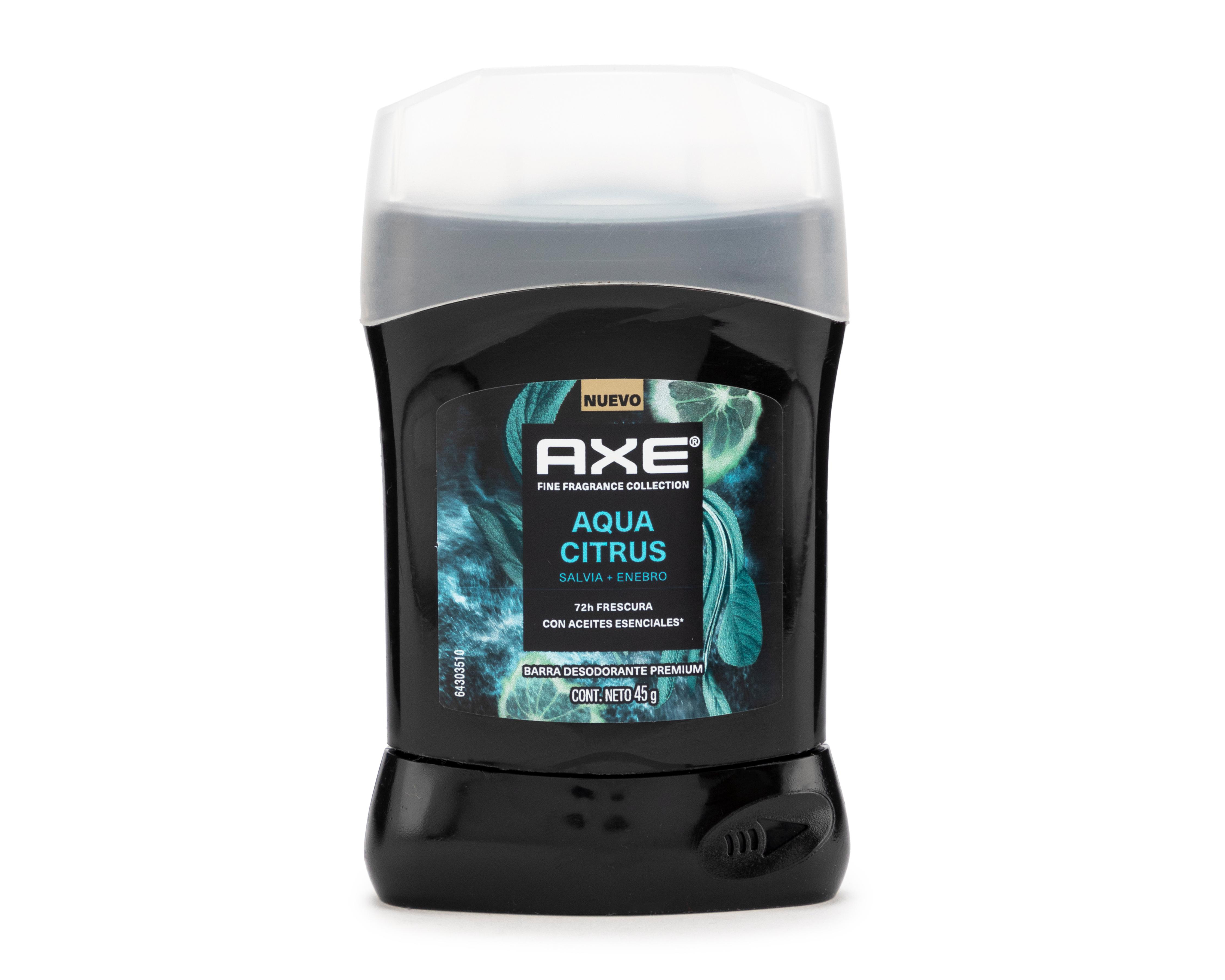 Foto 2 pulgar | Desodorante Axe Aqua Citrus con Aceites Esenciales 45 g