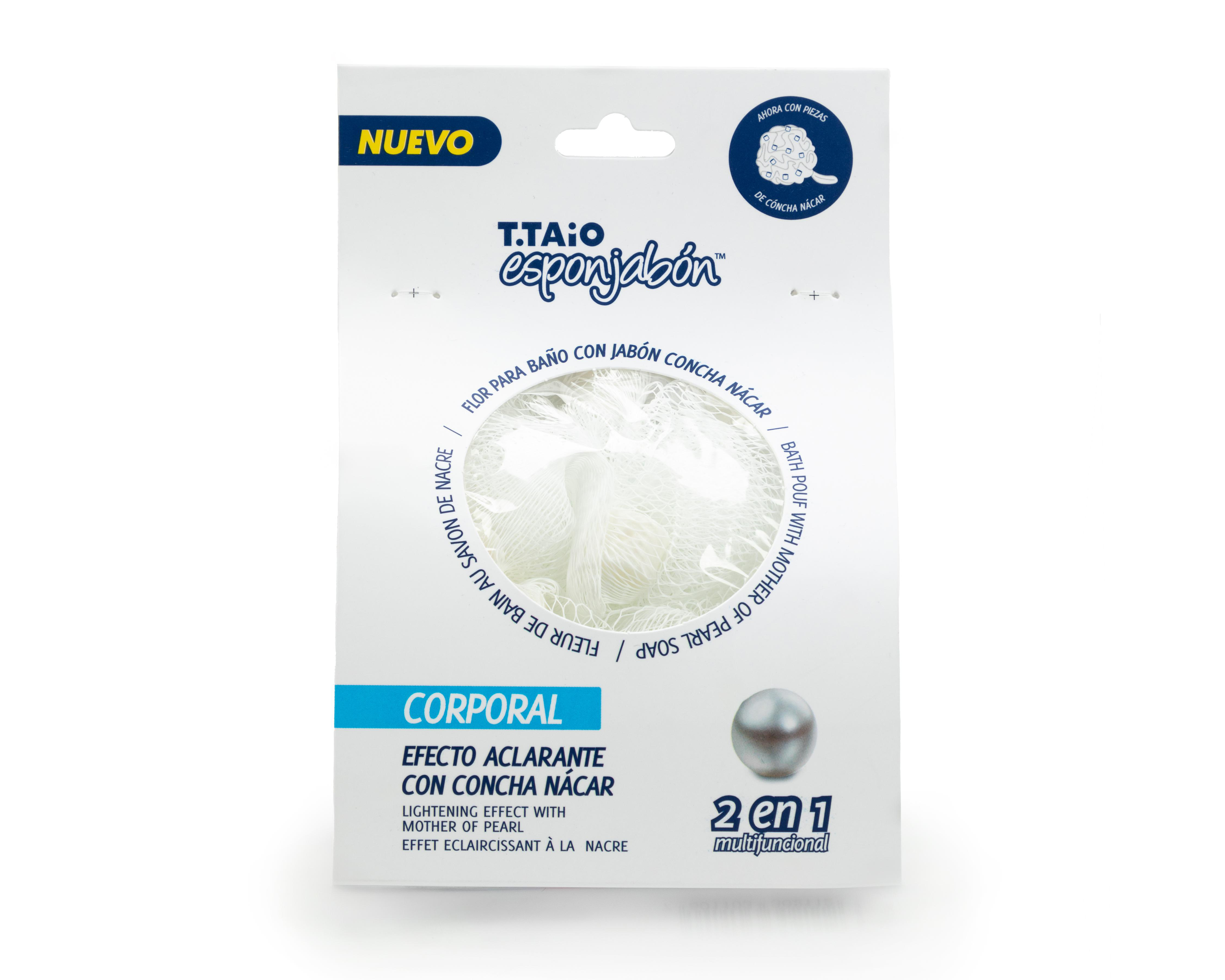 Foto 2 pulgar | Esponjabon Flor para Baño T. Taio Concha Nácar Efecto Aclarante