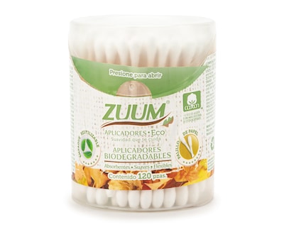 Foto 1 | Aplicadores Biodegradables Zuum 120 Piezas