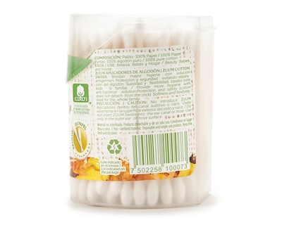 Foto 2 | Aplicadores Biodegradables Zuum 120 Piezas