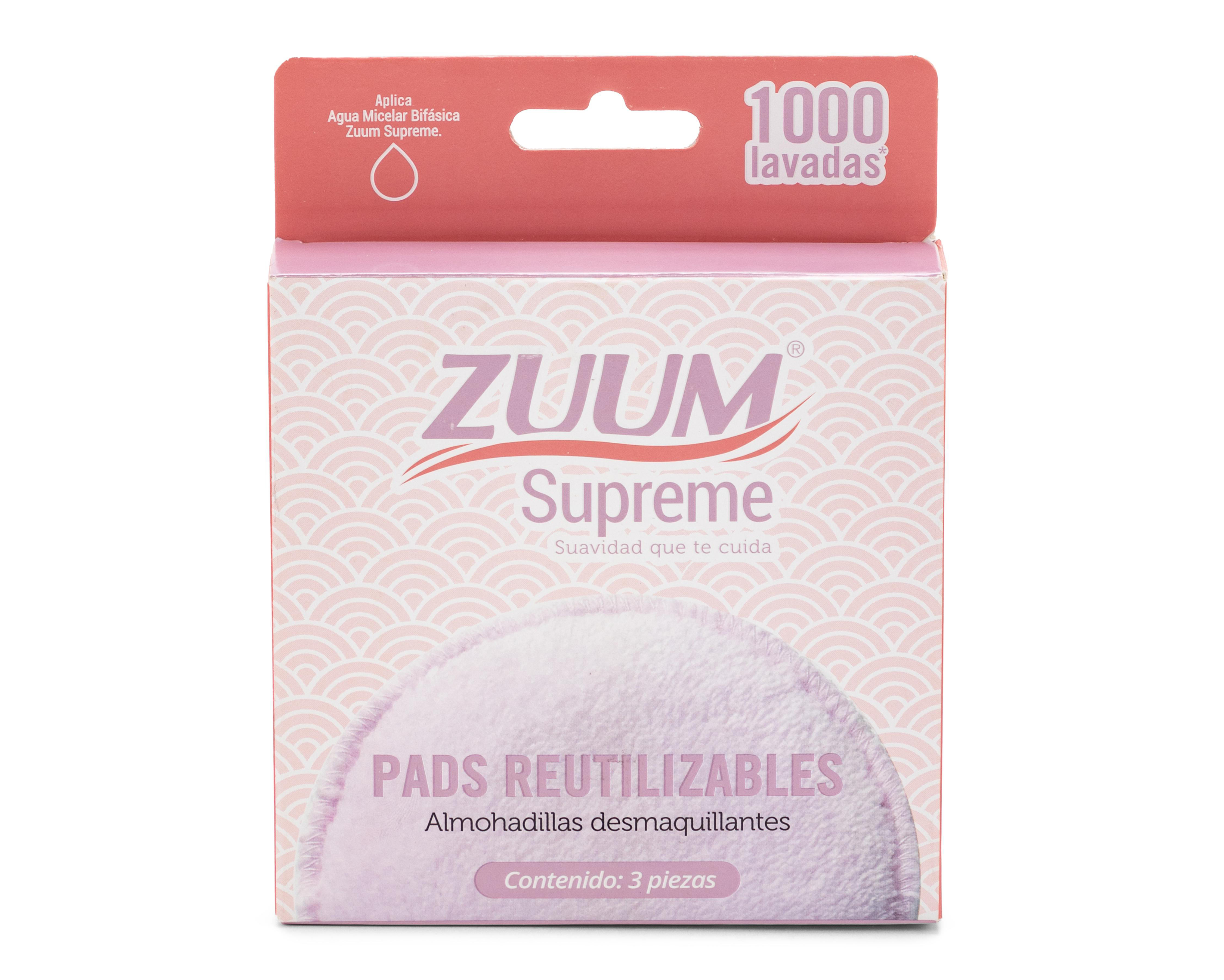 Foto 1 | Almohadillas Desmaquillantes Reutilizables Zuum 3 Piezas