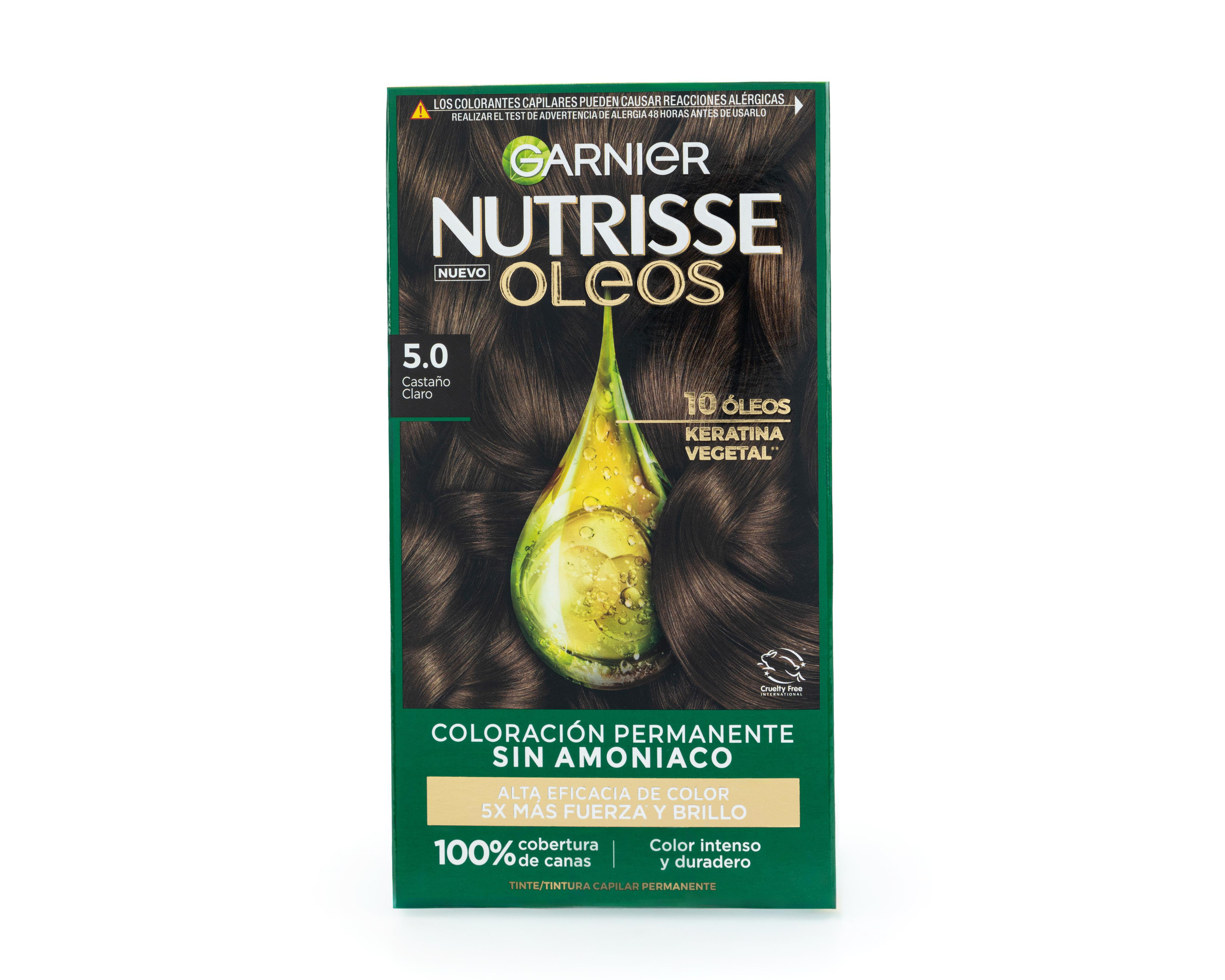 Tinte para Cabello Garnier Nutrisse 5.0 Castaño Claro