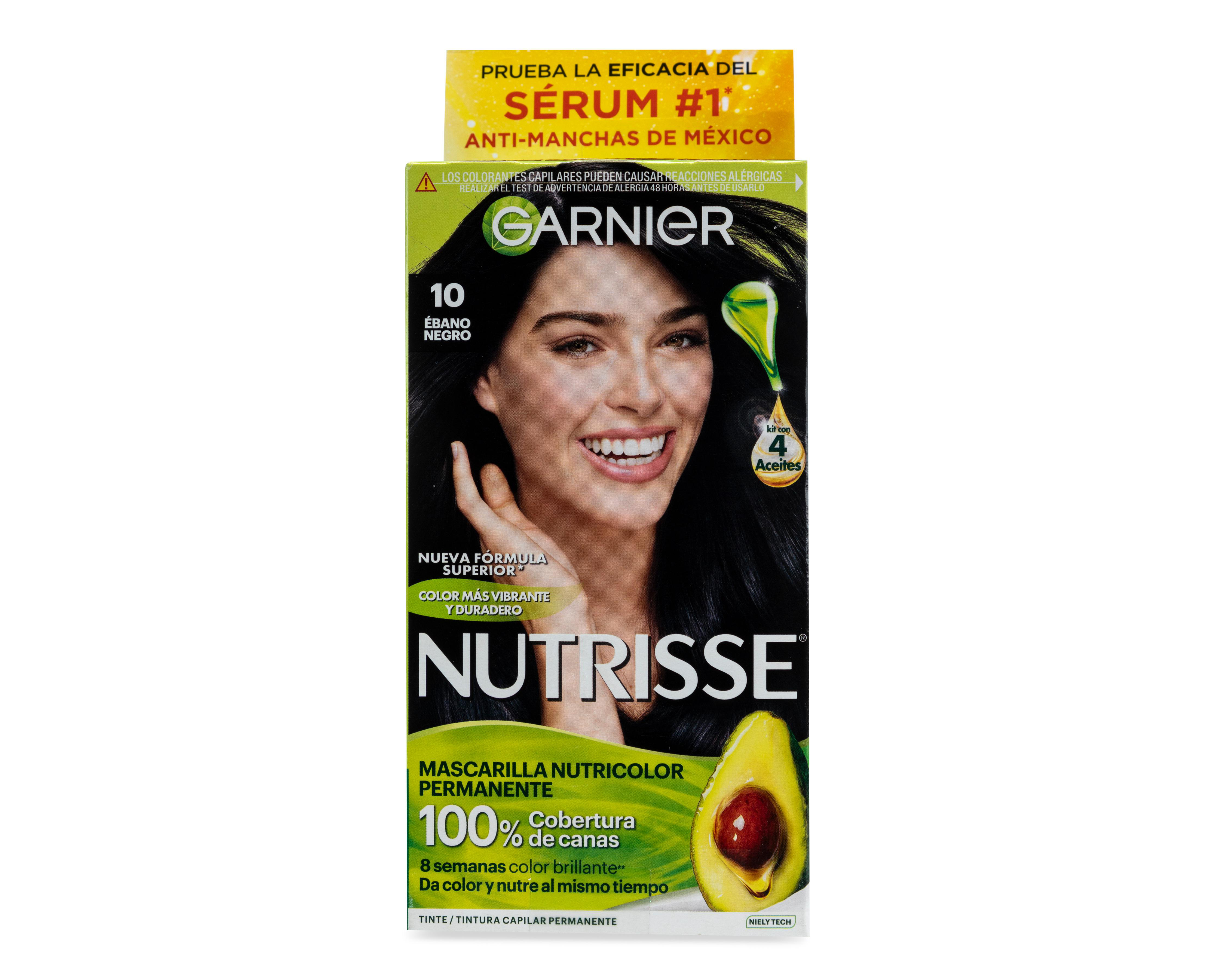 Foto 1 | Tinte para Cabello Garnier Nutrisse 10 Ébano Negro