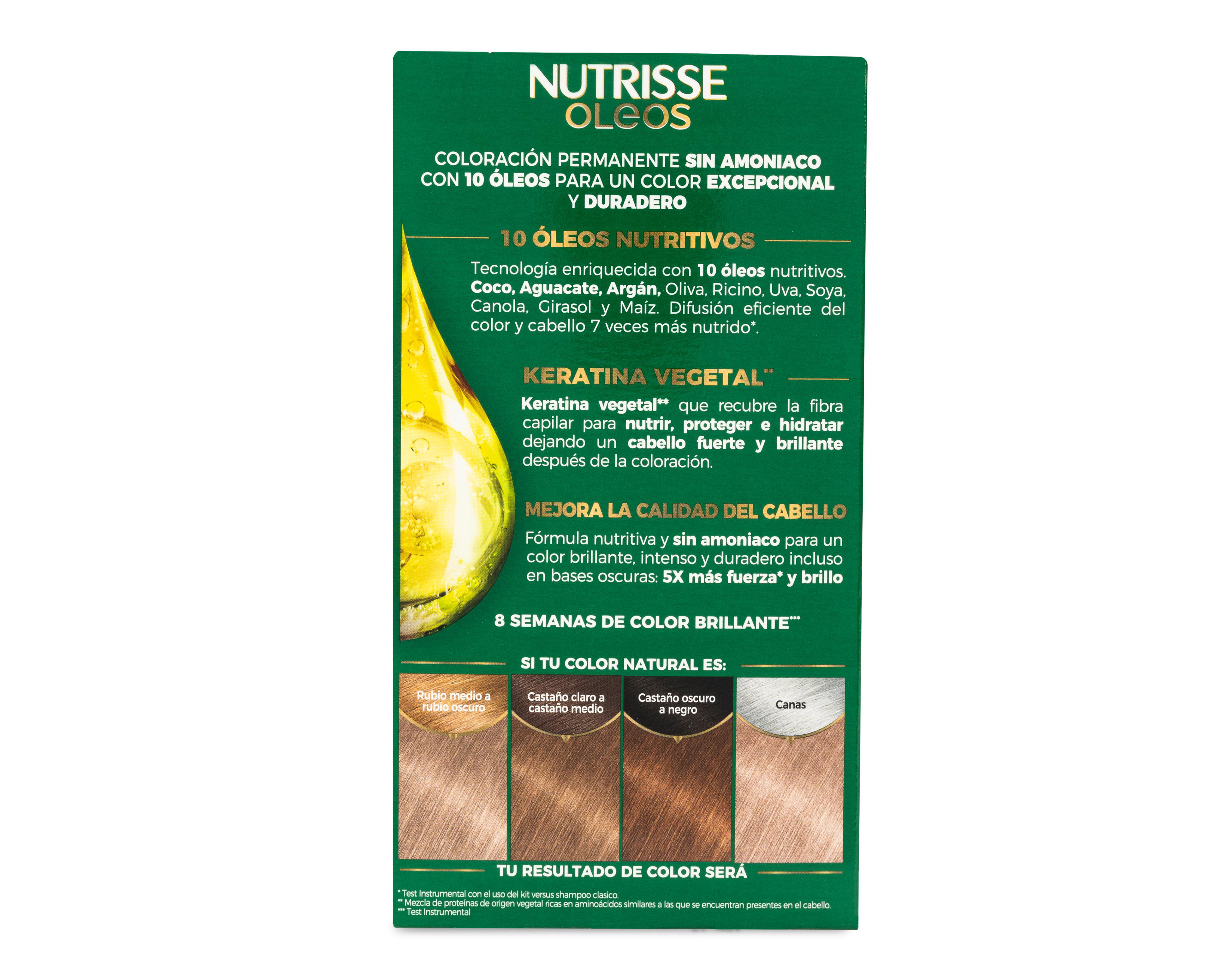 Foto 3 pulgar | Tinte para Cabello Garnier Nutrisse Oleos Rubio Claro Cenizo Nacarado