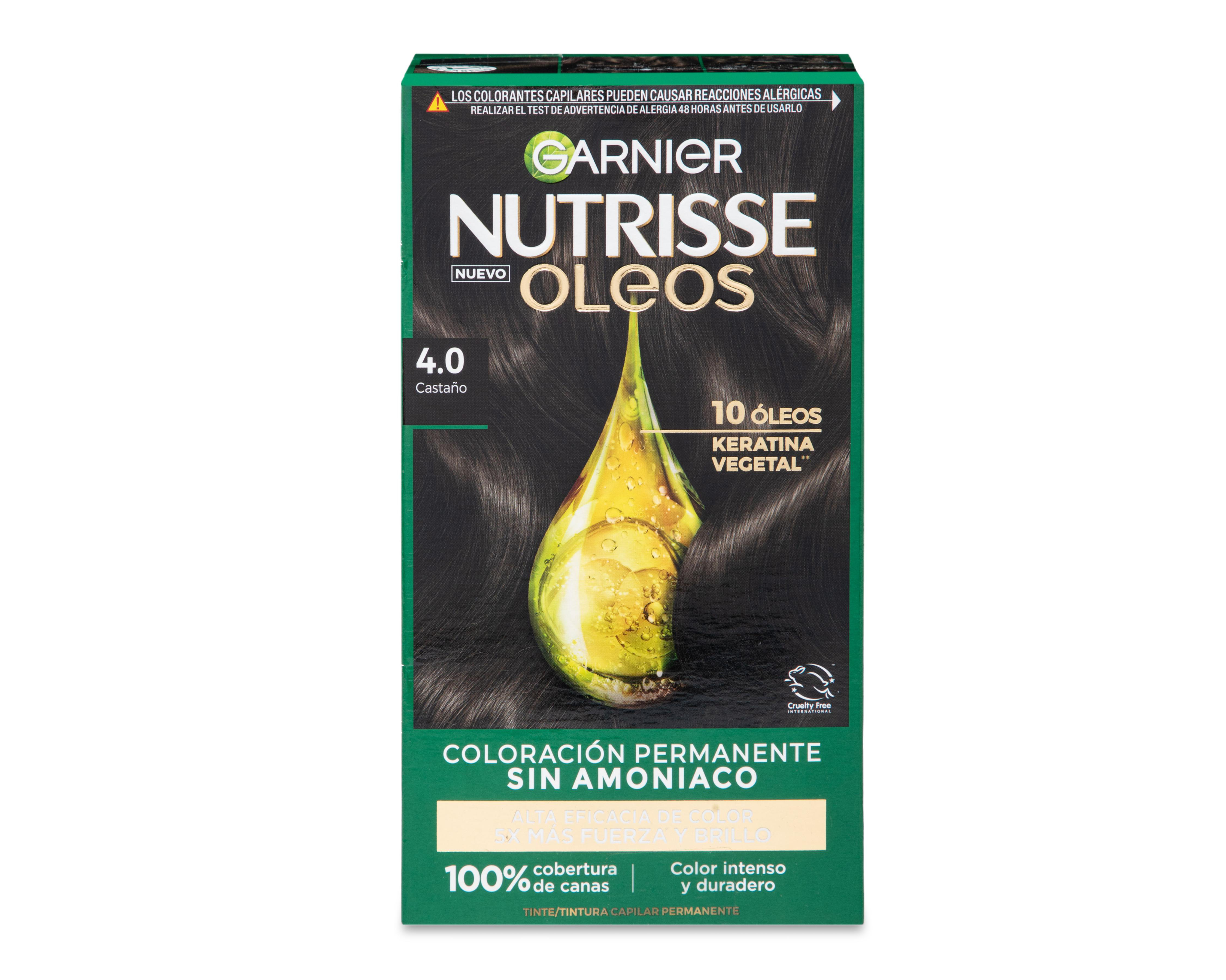 Tinte para Cabello Garnier Nutrisse Oleos Castaño