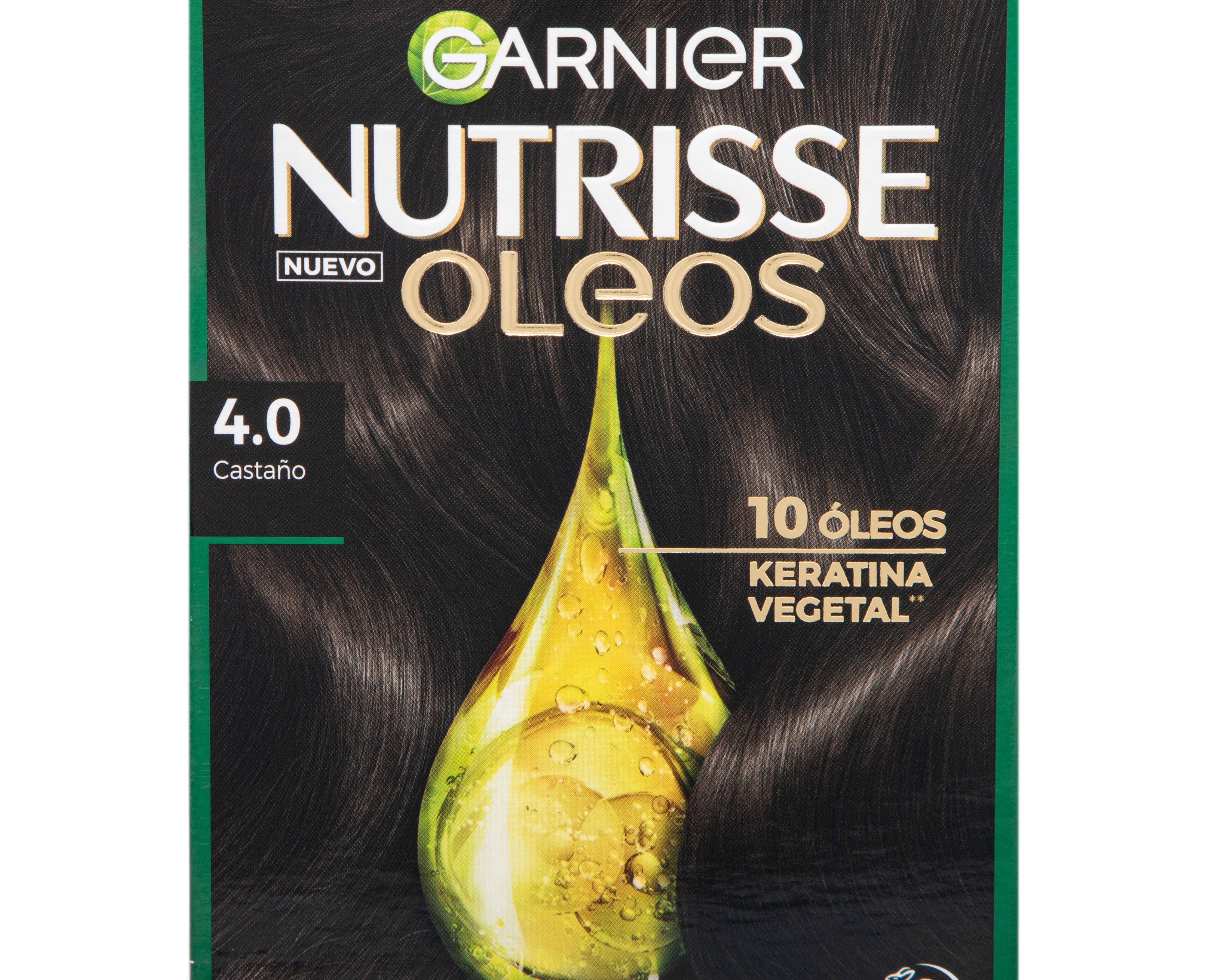 Foto 3 | Tinte para Cabello Garnier Nutrisse Oleos Castaño