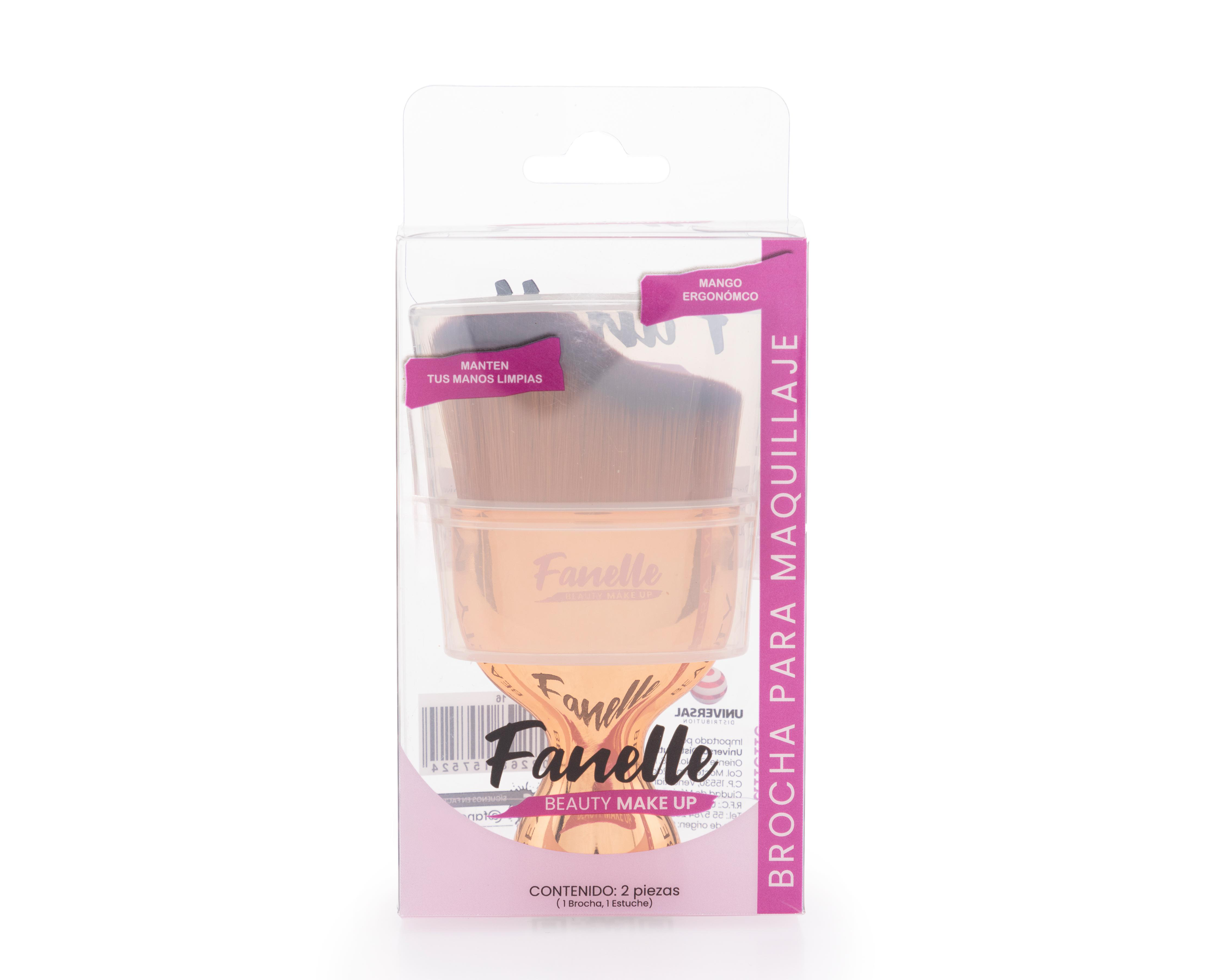 Foto 4 pulgar | Brocha para Maquillaje Fanelle con Mango Ergonómico