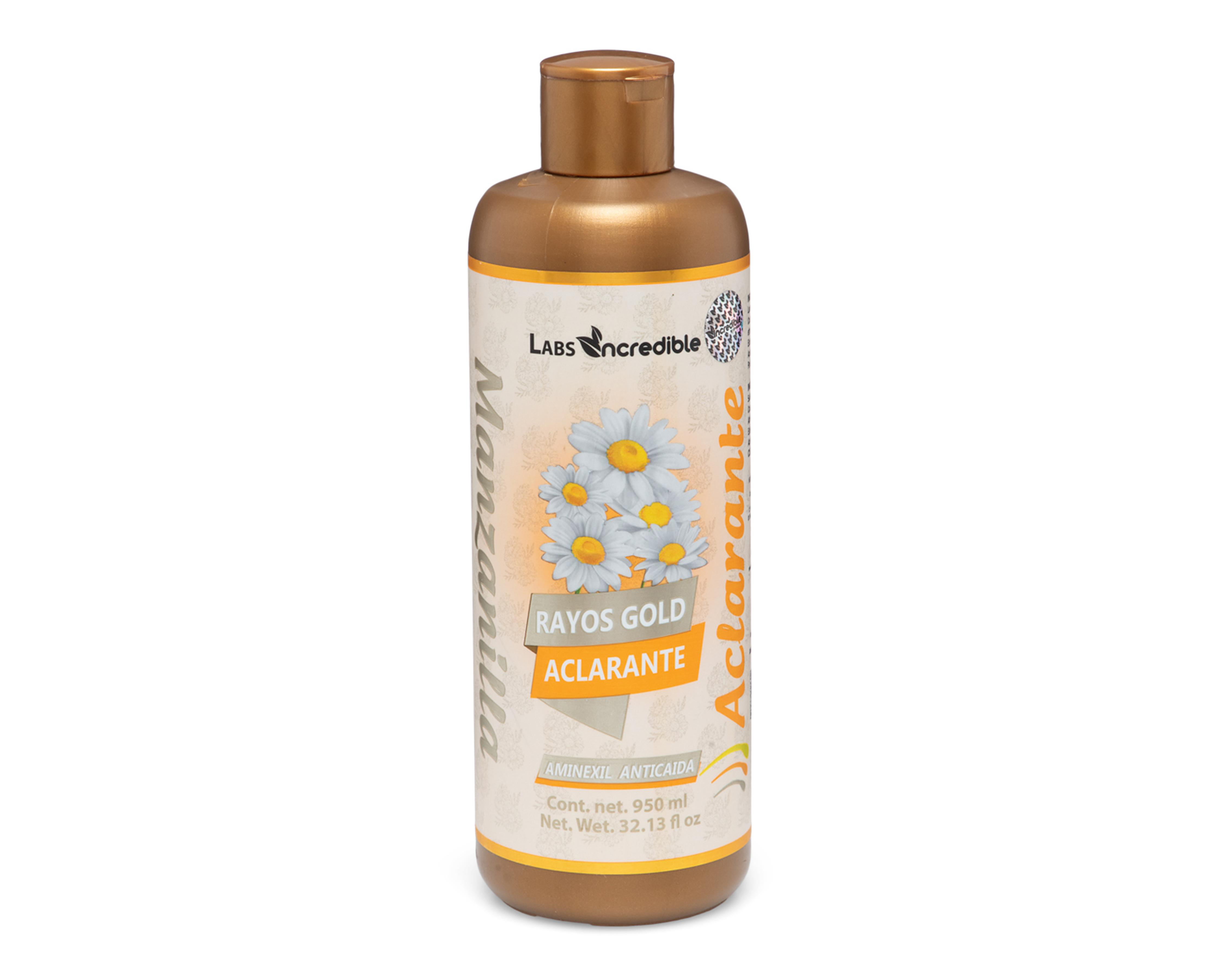 Foto 2 pulgar | Shampoo Incredible Products Rayos Gold Manzanilla Aclarante 950 ml