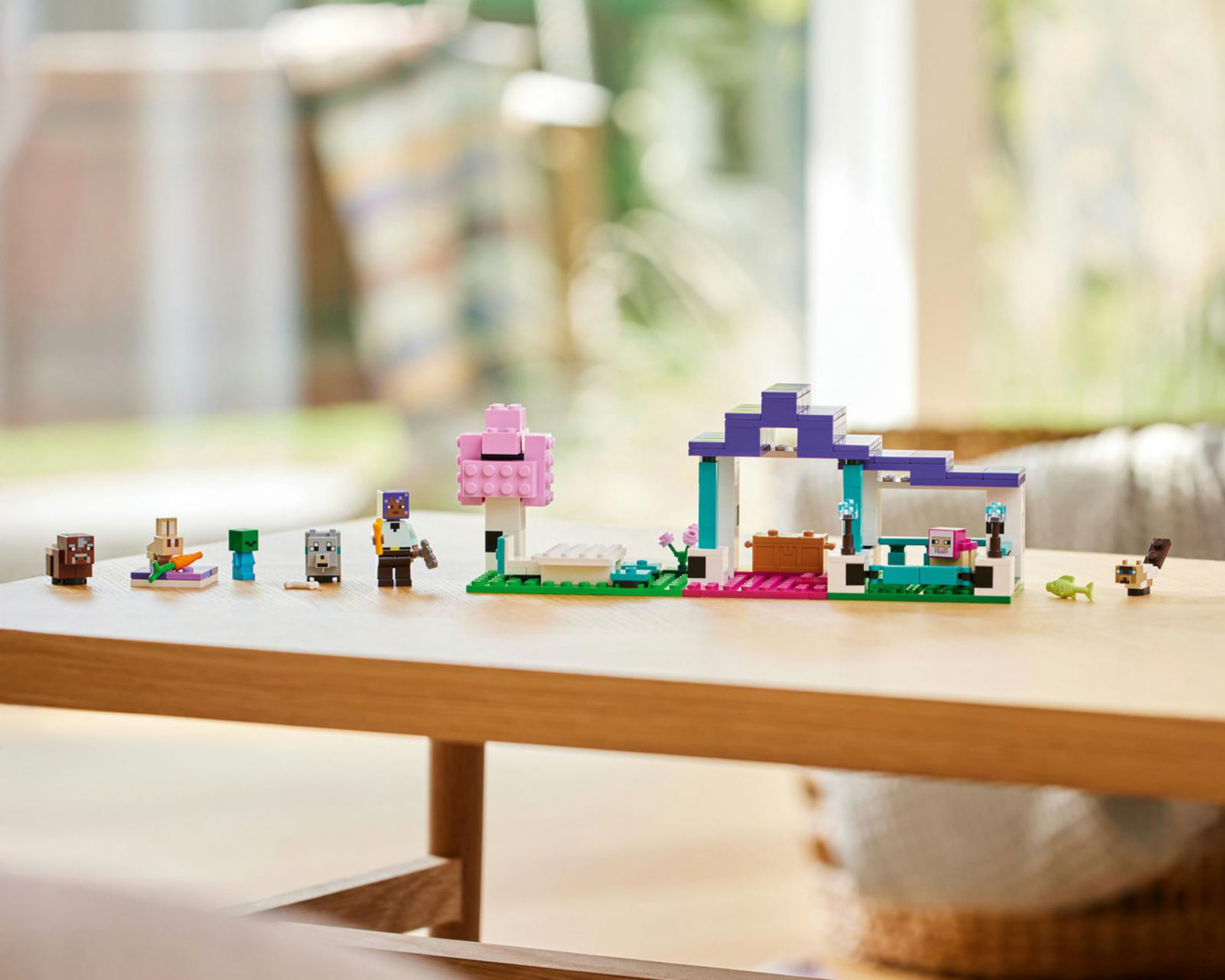 Foto 7 pulgar | LEGO Minecraft: El Santuario de Animales