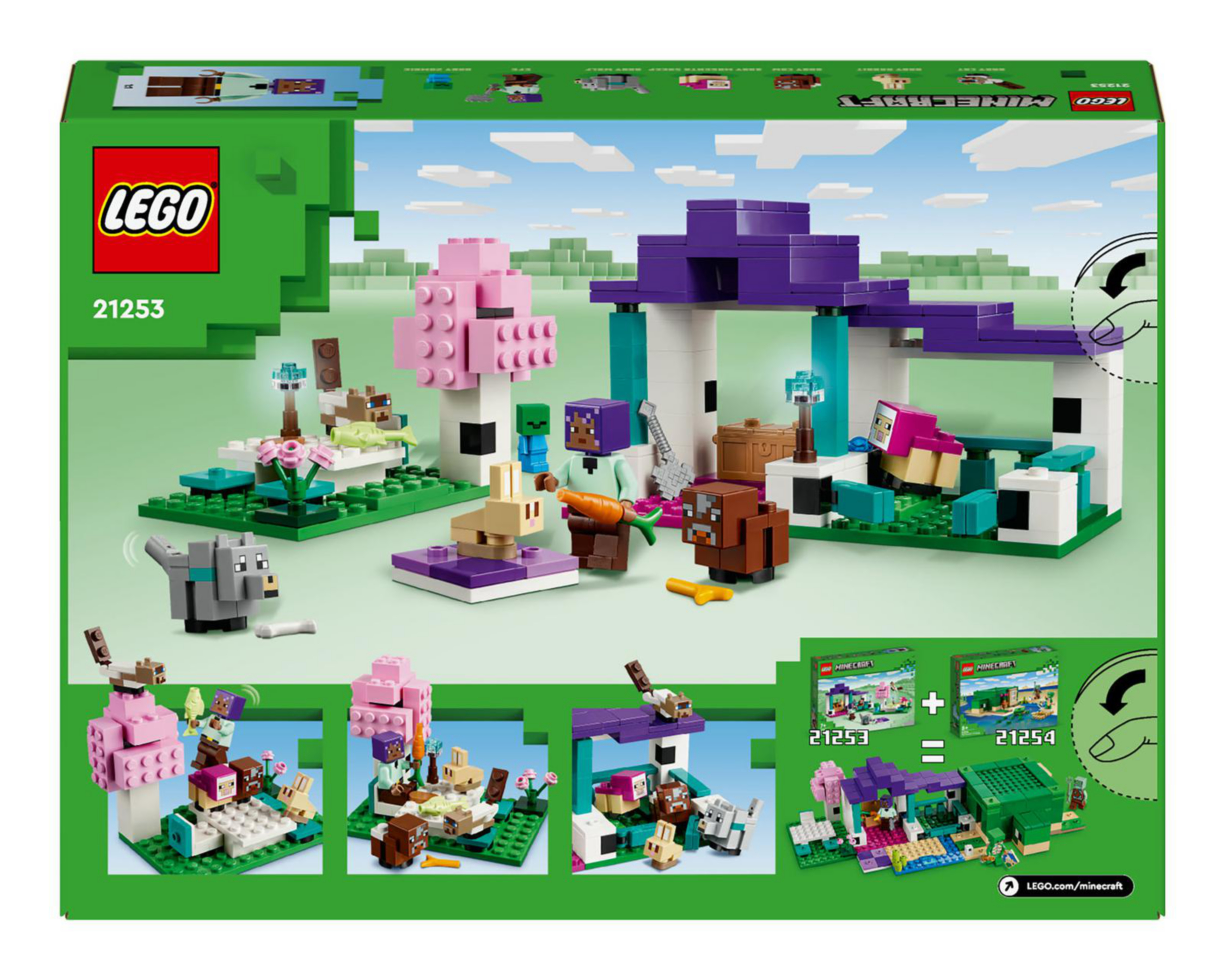 Foto 10 pulgar | LEGO Minecraft: El Santuario de Animales