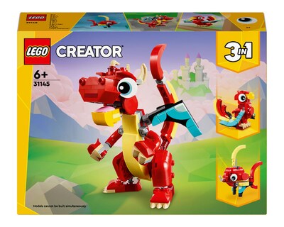 Foto 2 | LEGO Creator 3 en 1: Dragón Rojo