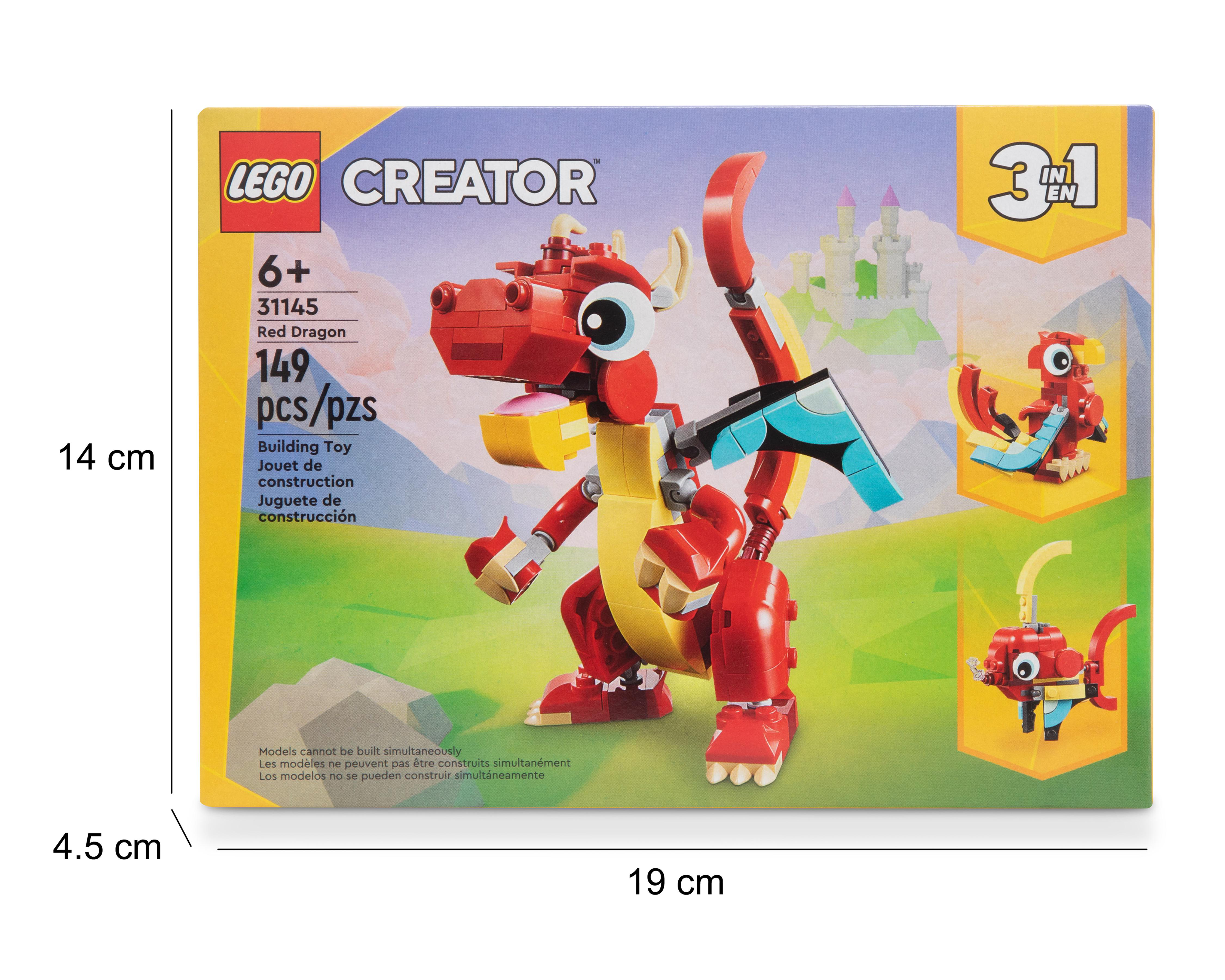 Foto 4 | LEGO Creator 3 en 1: Dragón Rojo