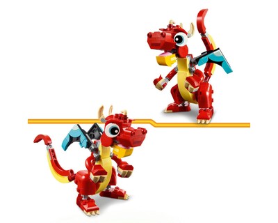 Foto 7 | LEGO Creator 3 en 1: Dragón Rojo