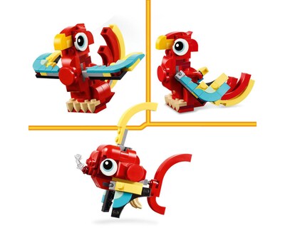 Foto 8 | LEGO Creator 3 en 1: Dragón Rojo