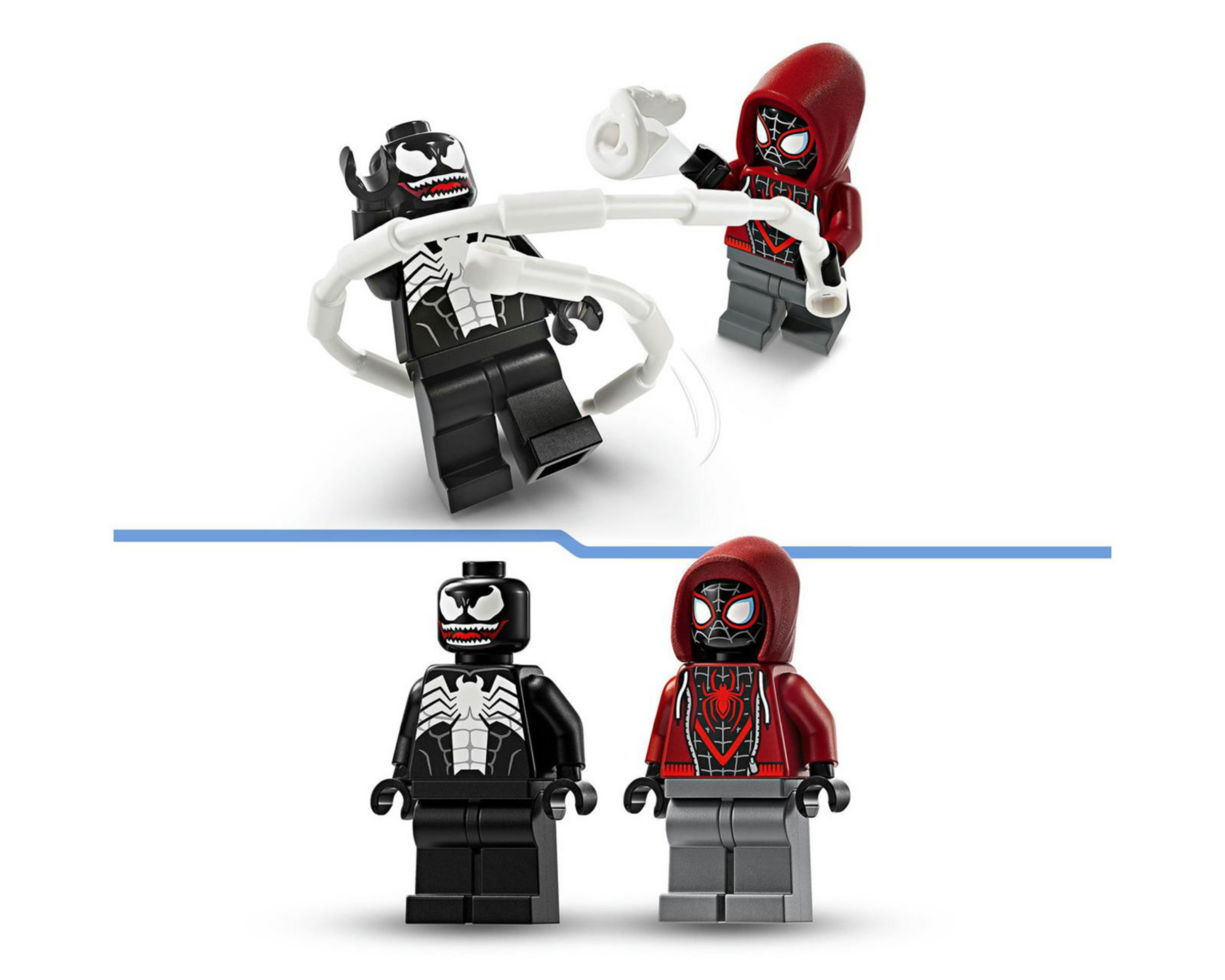 Foto 9 pulgar | LEGO Marvel Armadura Robótica Venom vs. Miles Morales