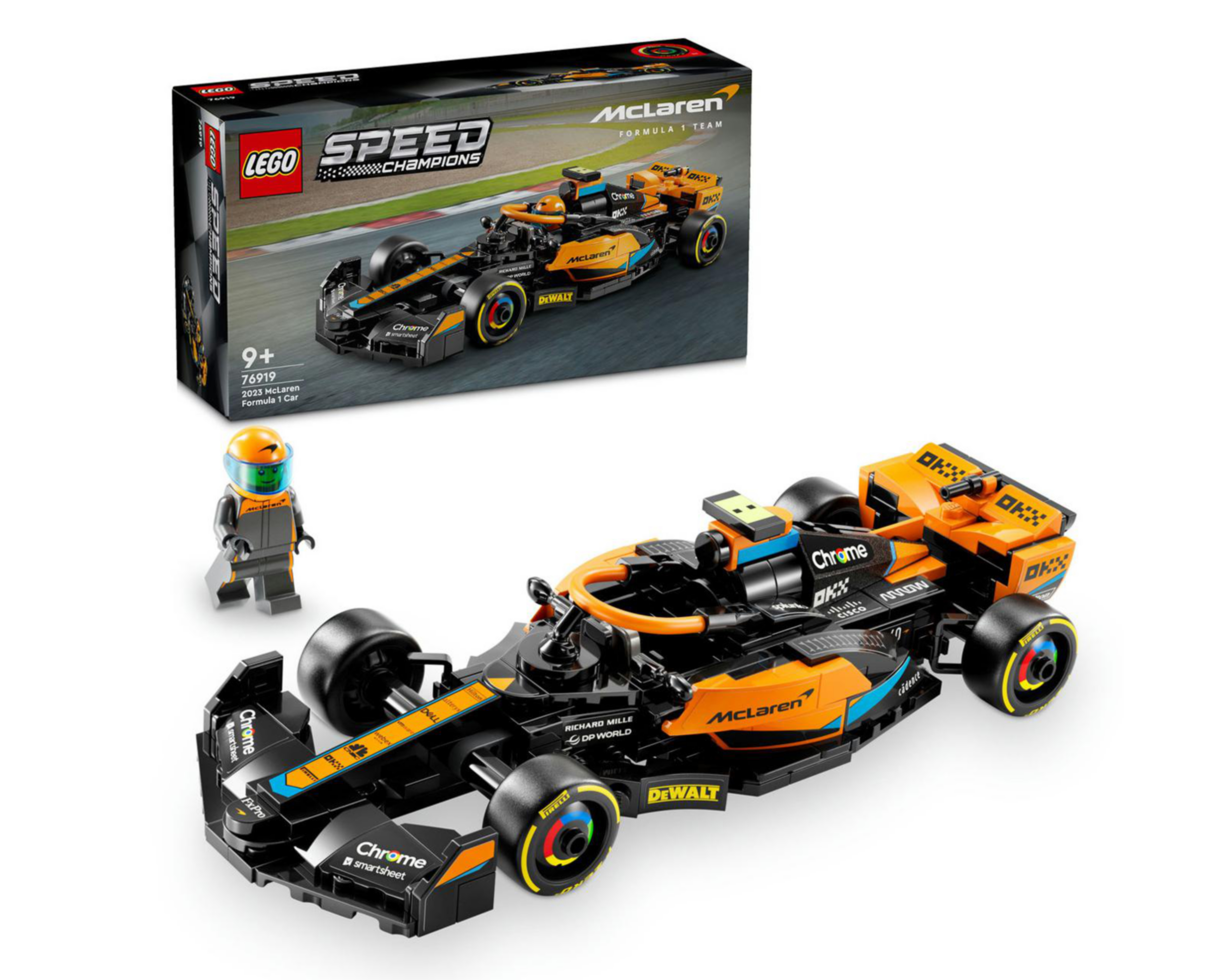 LEGO Speed Champions: Auto de Carreras de Fórmula 1 McLaren 2023 $589