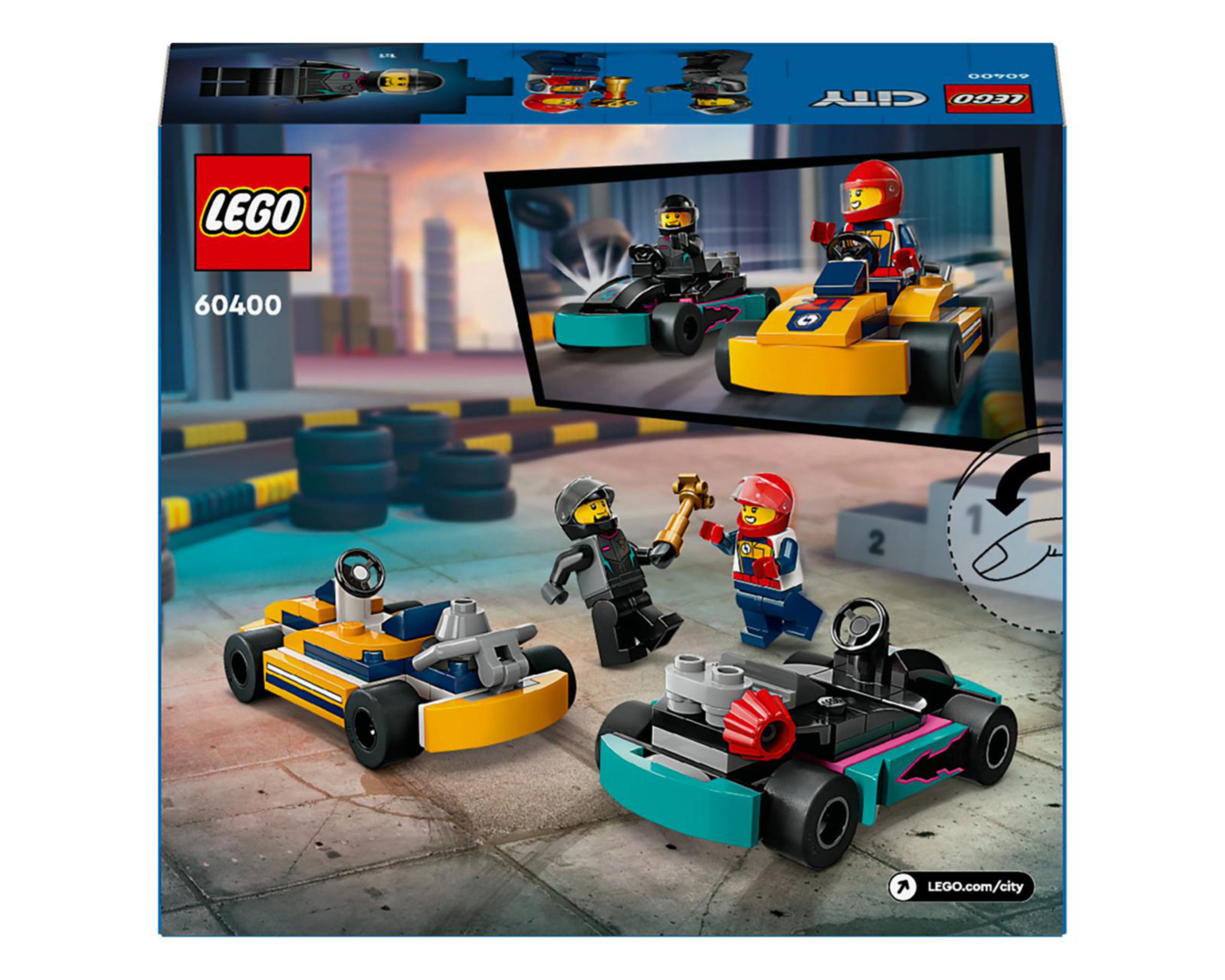 Foto 10 pulgar | Lego City: Karts y Pilotos de Carreras