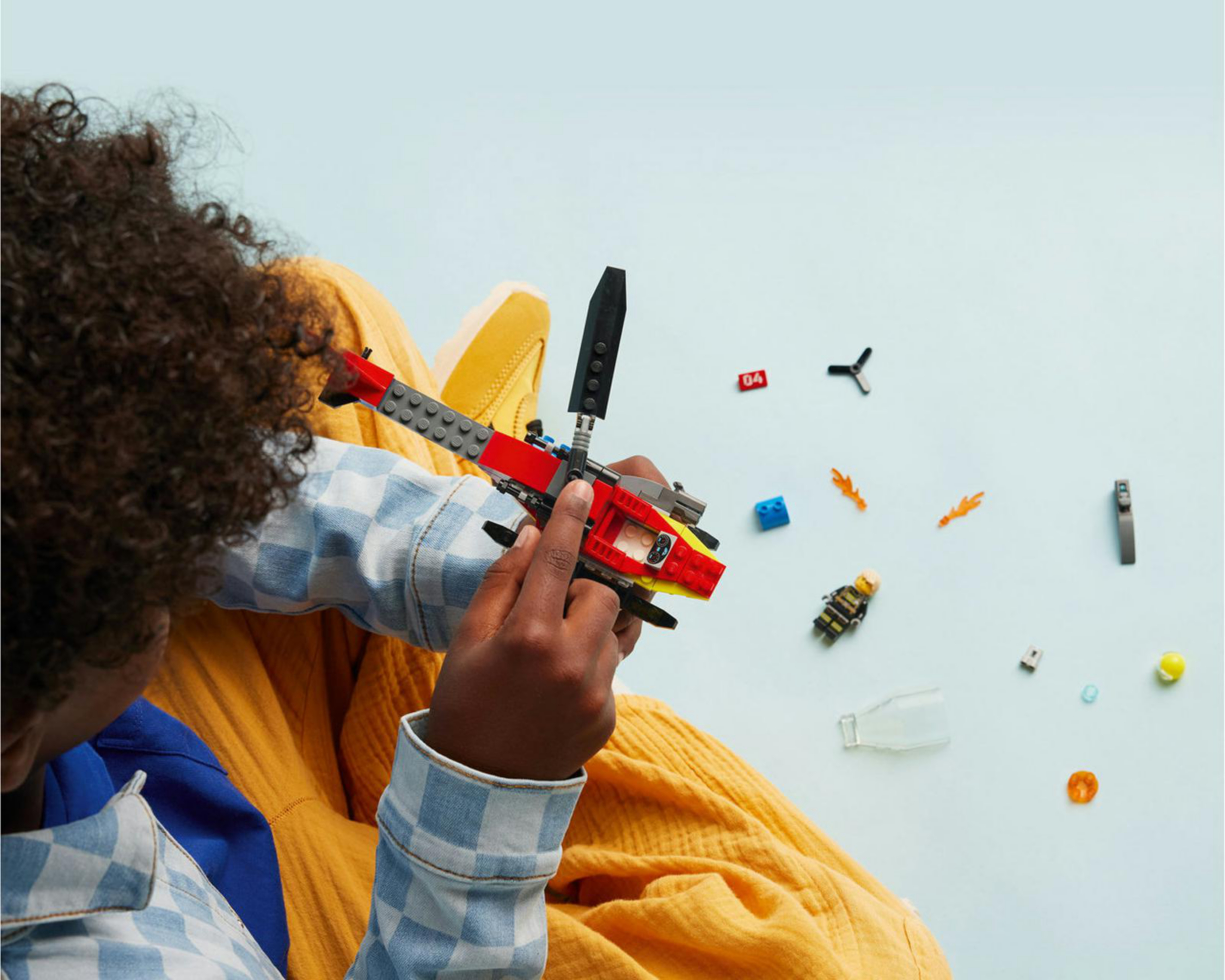 Foto 4 | Lego City: Helicóptero de Rescate de Bomberos