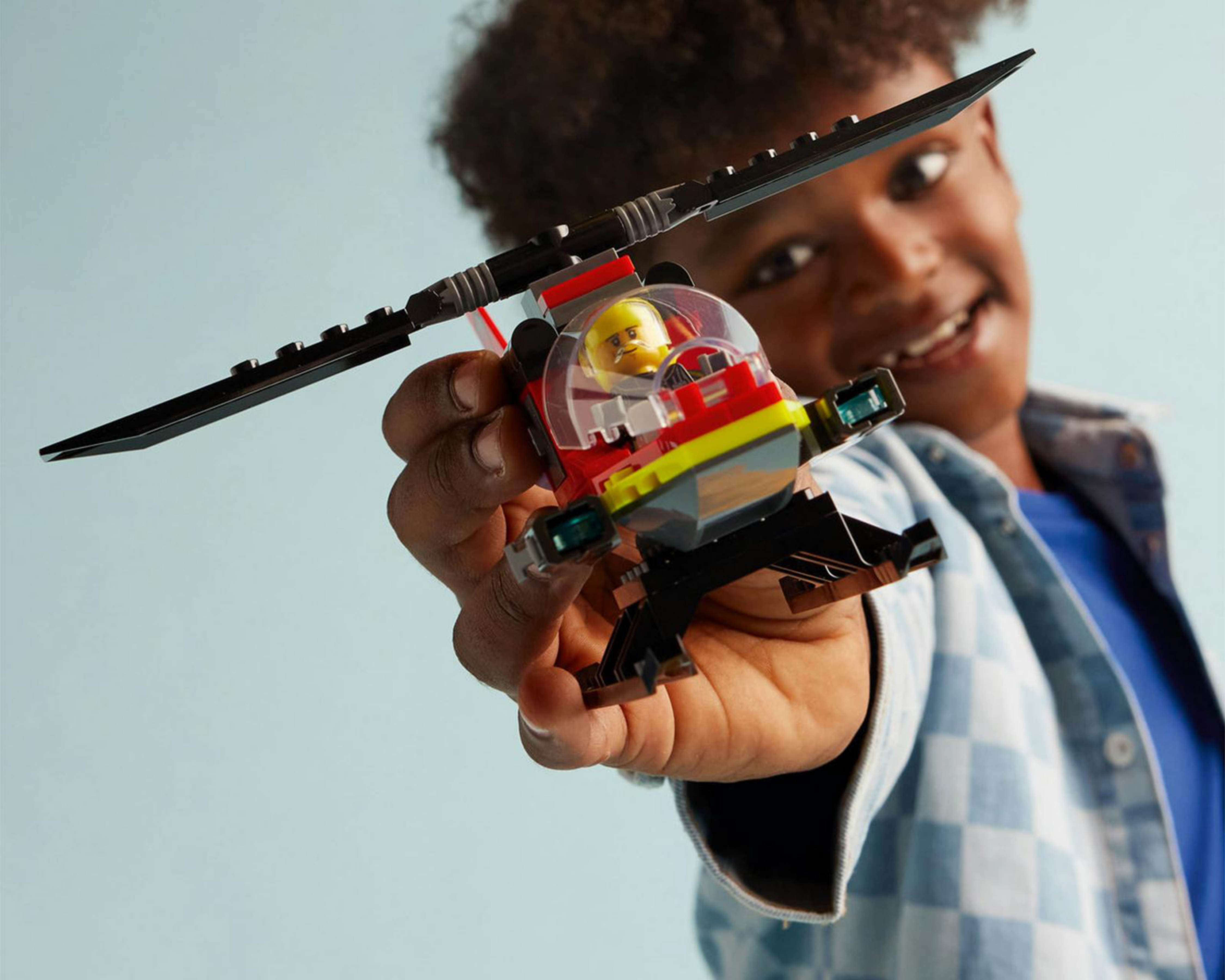Foto 6 pulgar | Lego City: Helicóptero de Rescate de Bomberos
