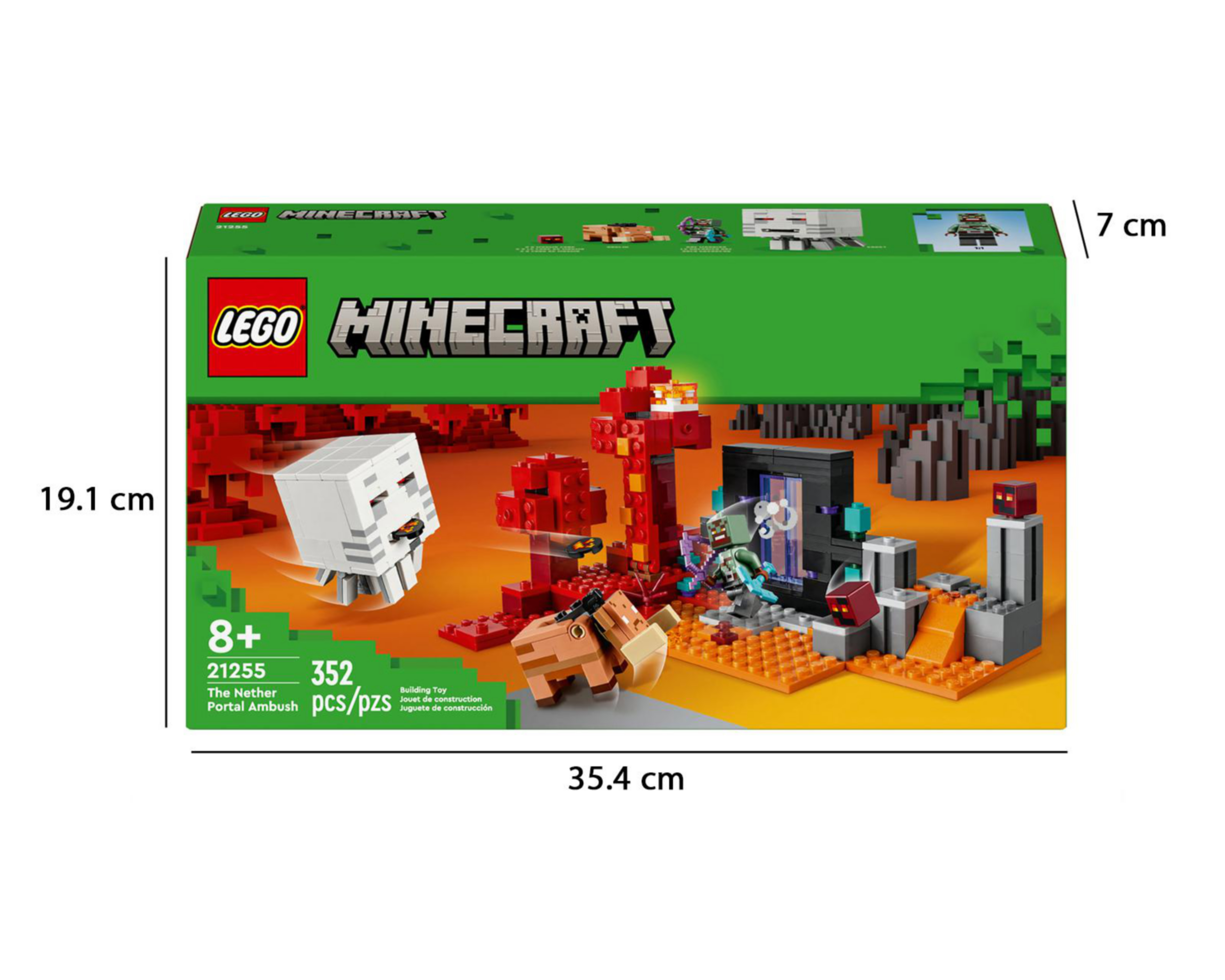 Foto 10 | LEGO Minecraft: La Emboscada en el Portal del Nether