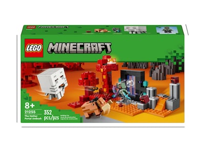 Foto 10 | LEGO Minecraft: La Emboscada en el Portal del Nether