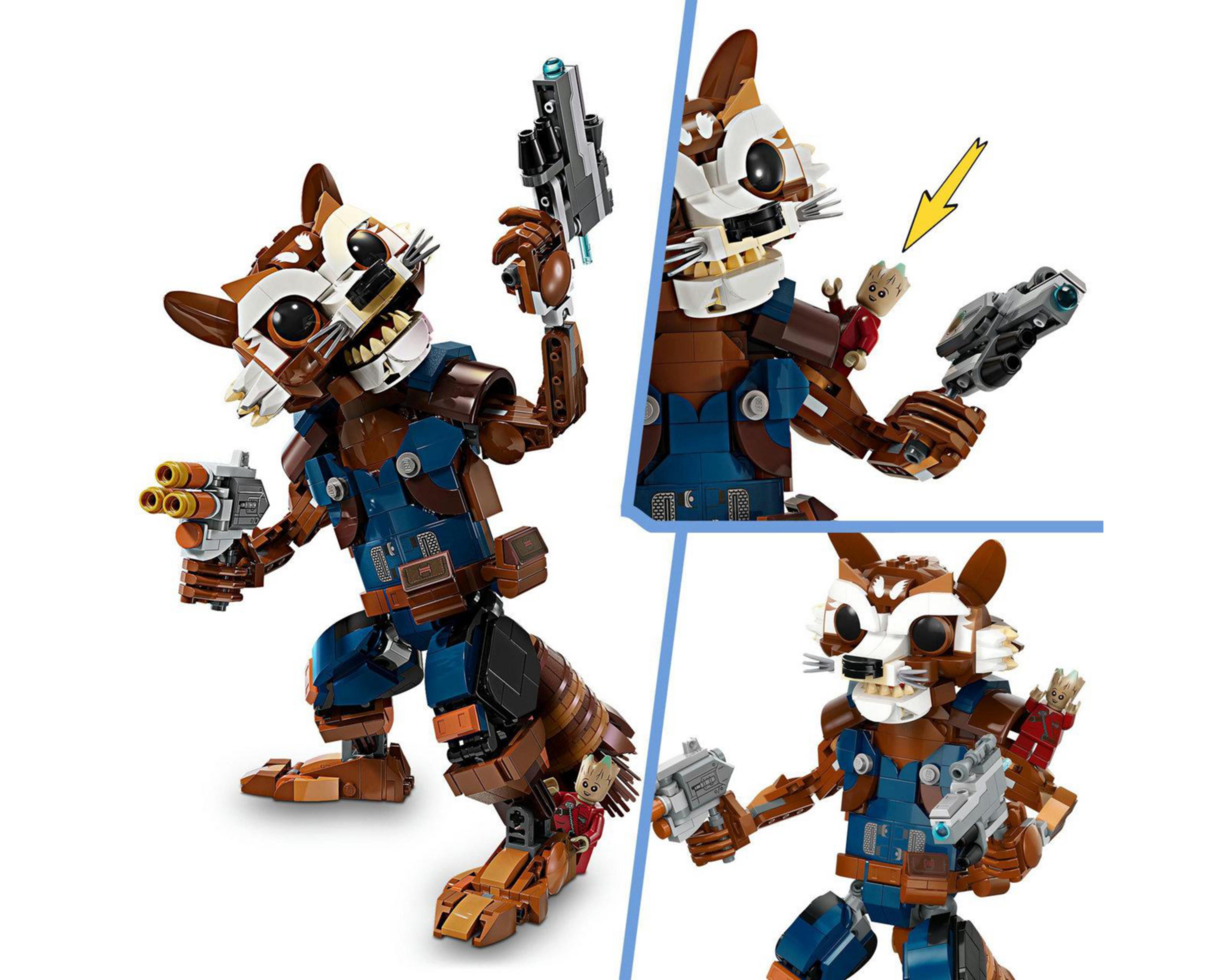 Foto 8 pulgar | LEGO Marvel: Rocket y Bebé Groot
