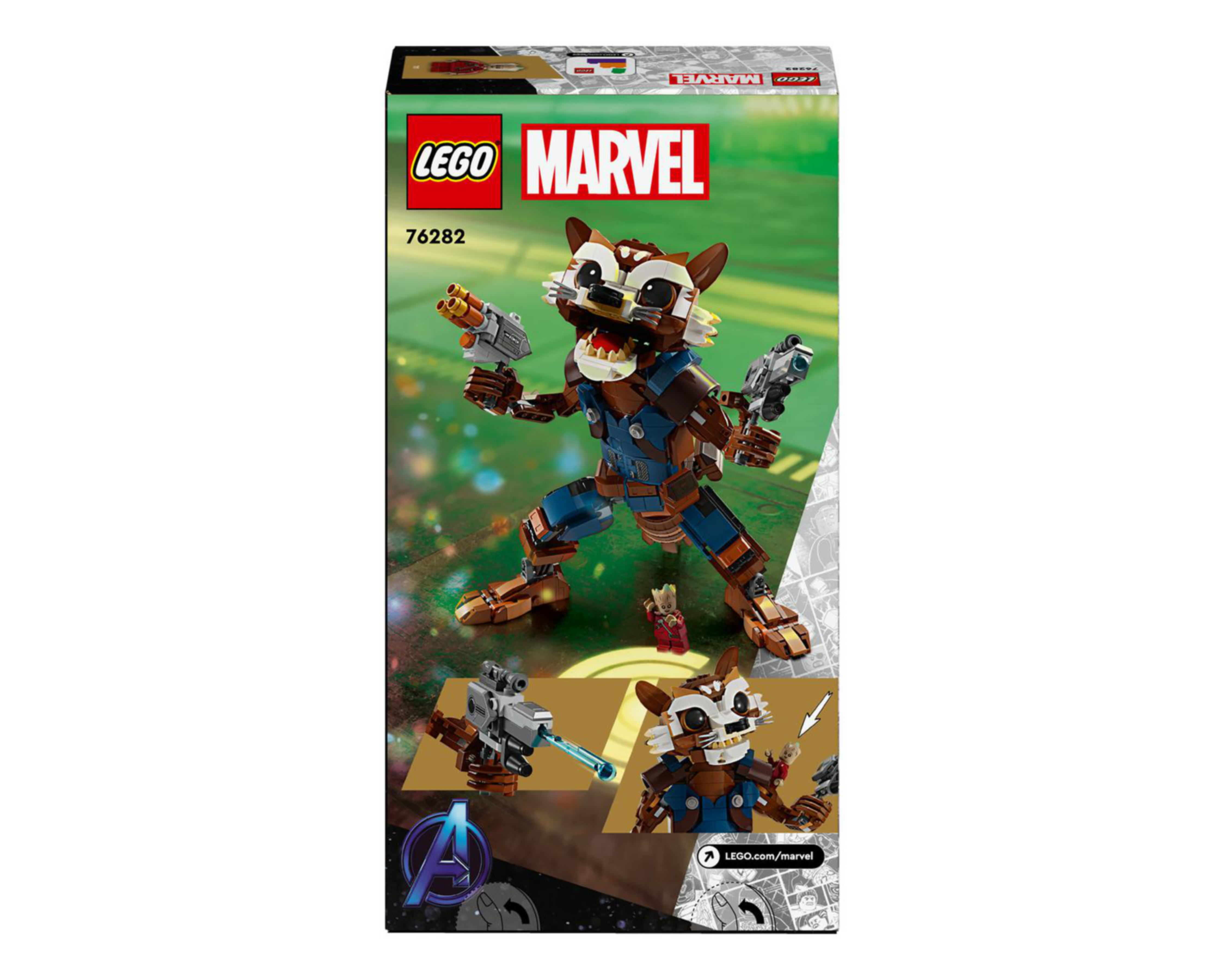 Foto 10 pulgar | LEGO Marvel: Rocket y Bebé Groot