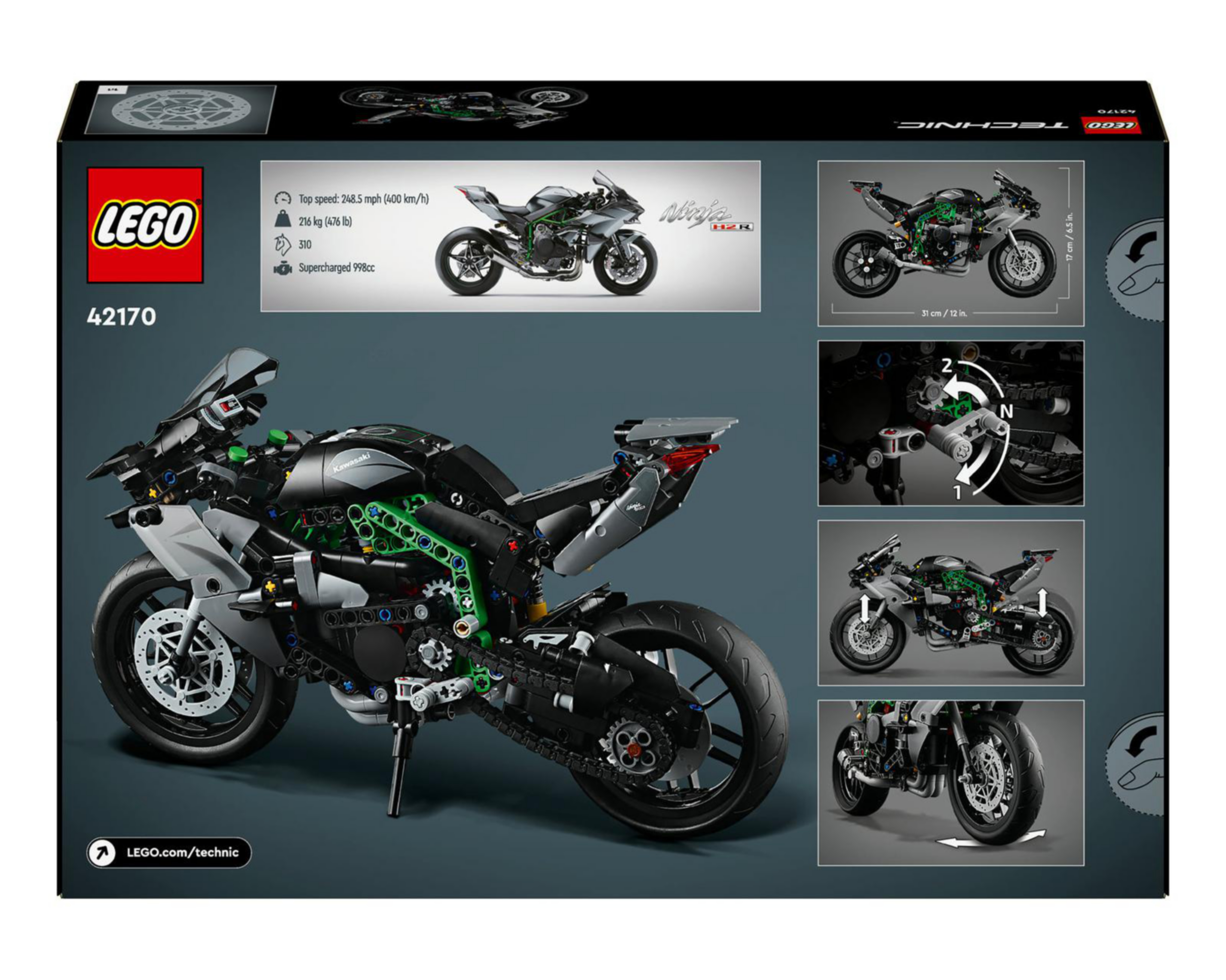 Foto 9 | LEGO Technic: Moto Kawasaki Ninja H2R