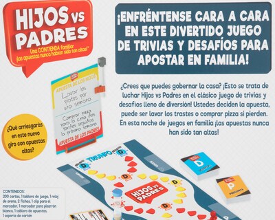 Foto 3 | Juego de Cartas Hijos vs Padres Spin Master