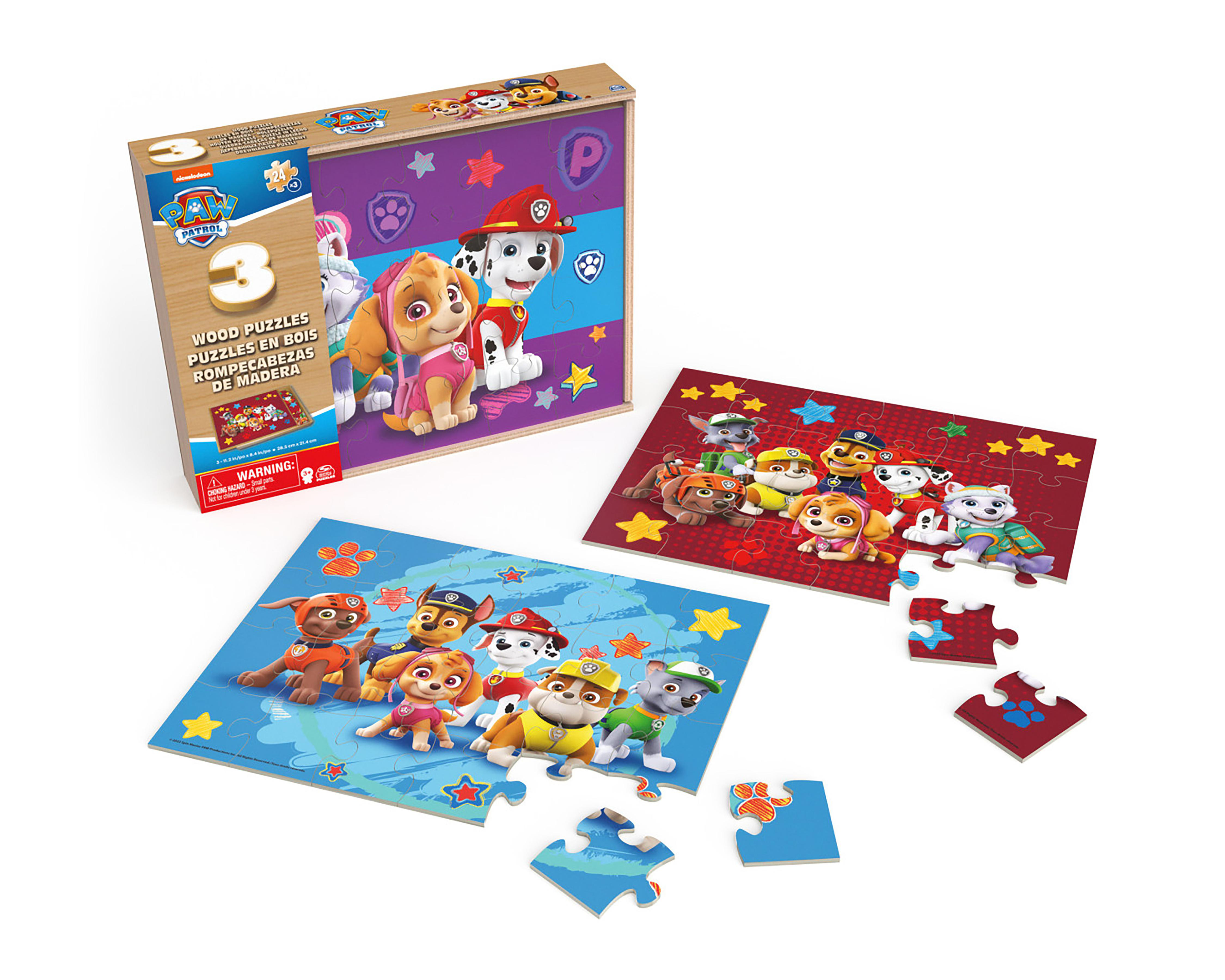 Foto 4 | Rompecabezas Paw Patrol Spin Master 3 Set de 24 Piezas