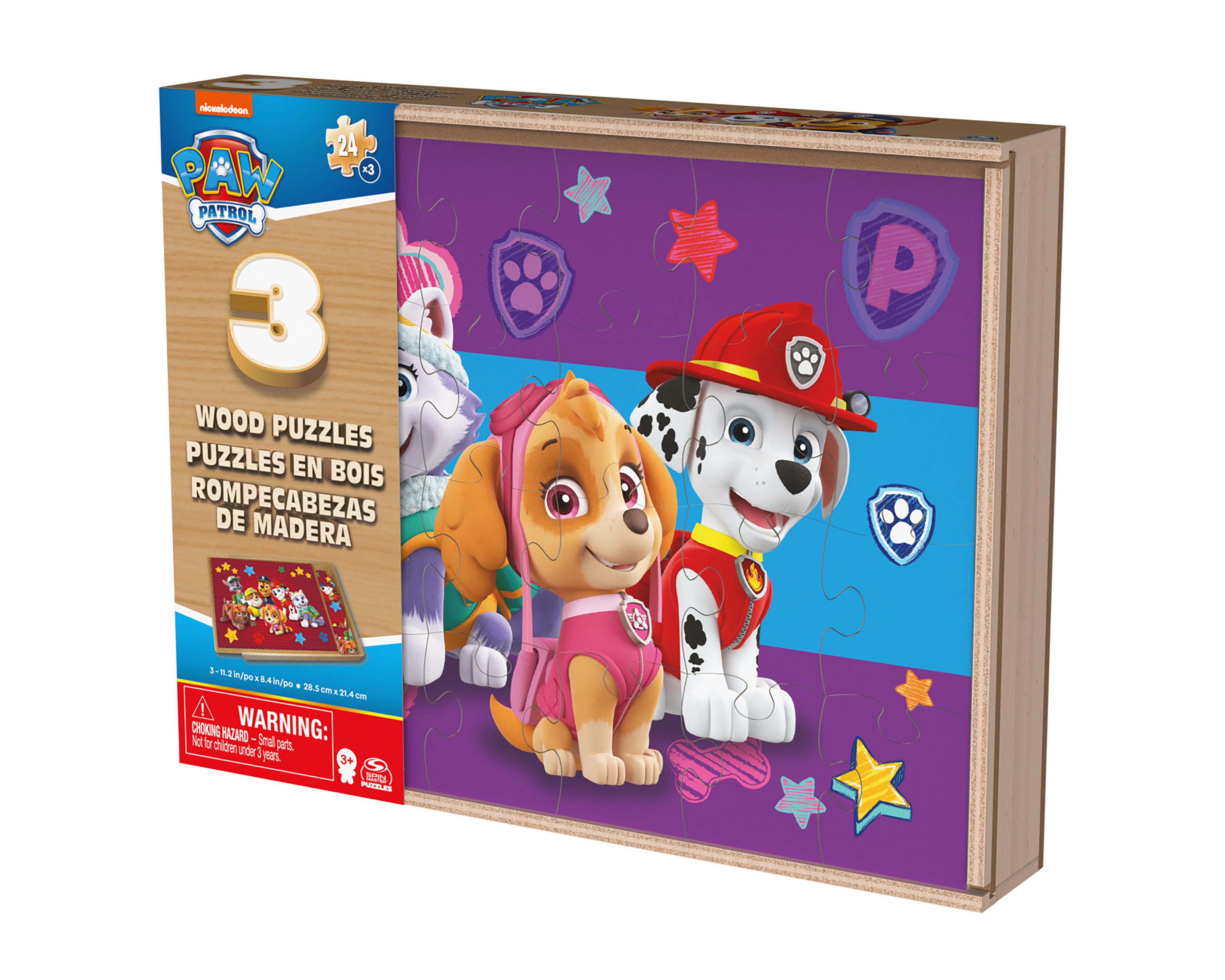 Foto 6 pulgar | Rompecabezas Paw Patrol Spin Master 3 Set de 24 Piezas